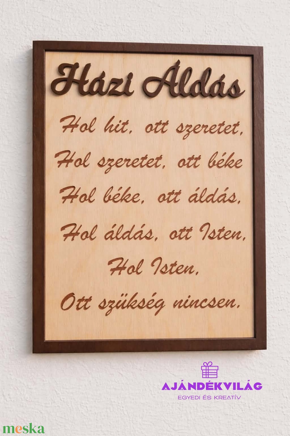 Házi Áldás  Falikép - otthon & életmód - vallás - házi áldás - Meska.hu