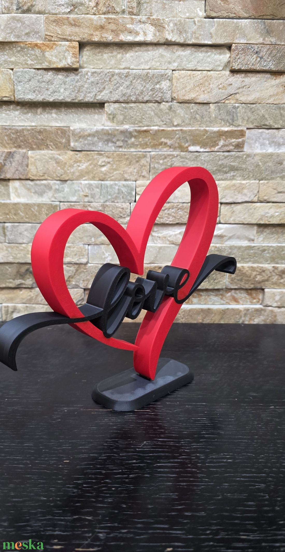 LOVE Szív � Modern romantikus asztali dekor - otthon & életmód - dekoráció - asztal és polc dekoráció - könyvszobor - Meska.hu