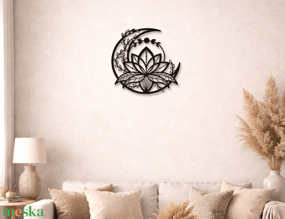 Lótusz�hold fali dekoráció - otthon & életmód - dekoráció - fali és függő dekoráció - falra akasztható dekor - Meska.hu