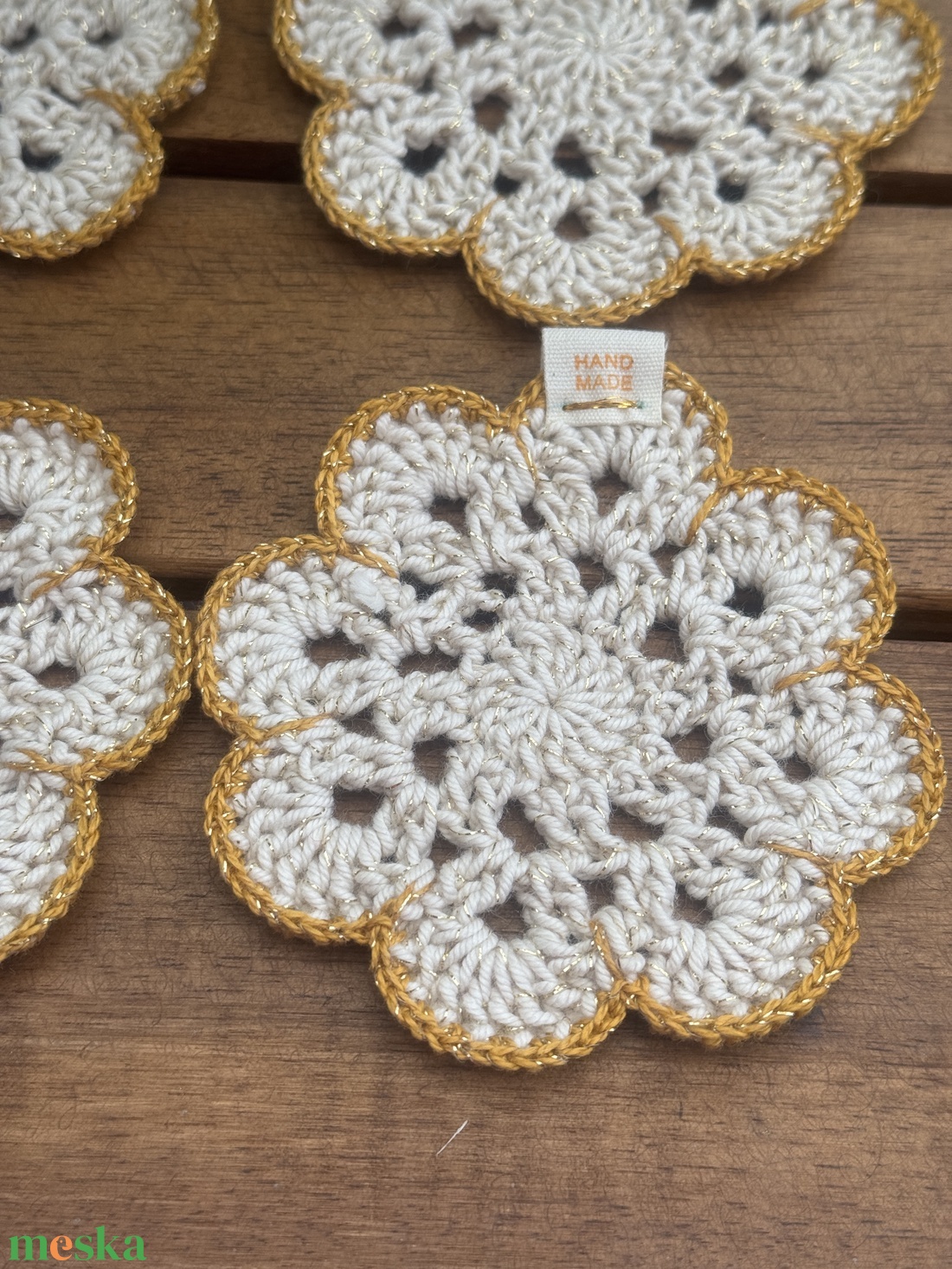 Horgolt poháralátét(4db) - otthon & életmód - dekoráció - asztal és polc dekoráció - horgolt & csipketerítő - Meska.hu