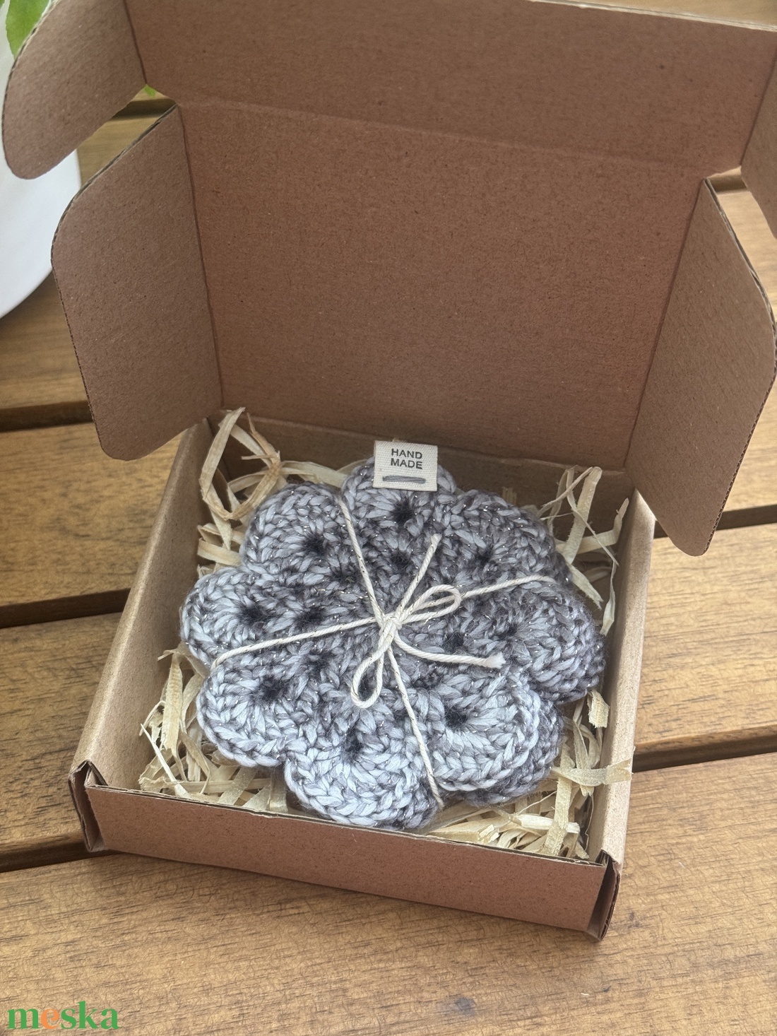 Horgolt poháralátét(4db) - otthon & életmód - dekoráció - asztal és polc dekoráció - horgolt & csipketerítő - Meska.hu