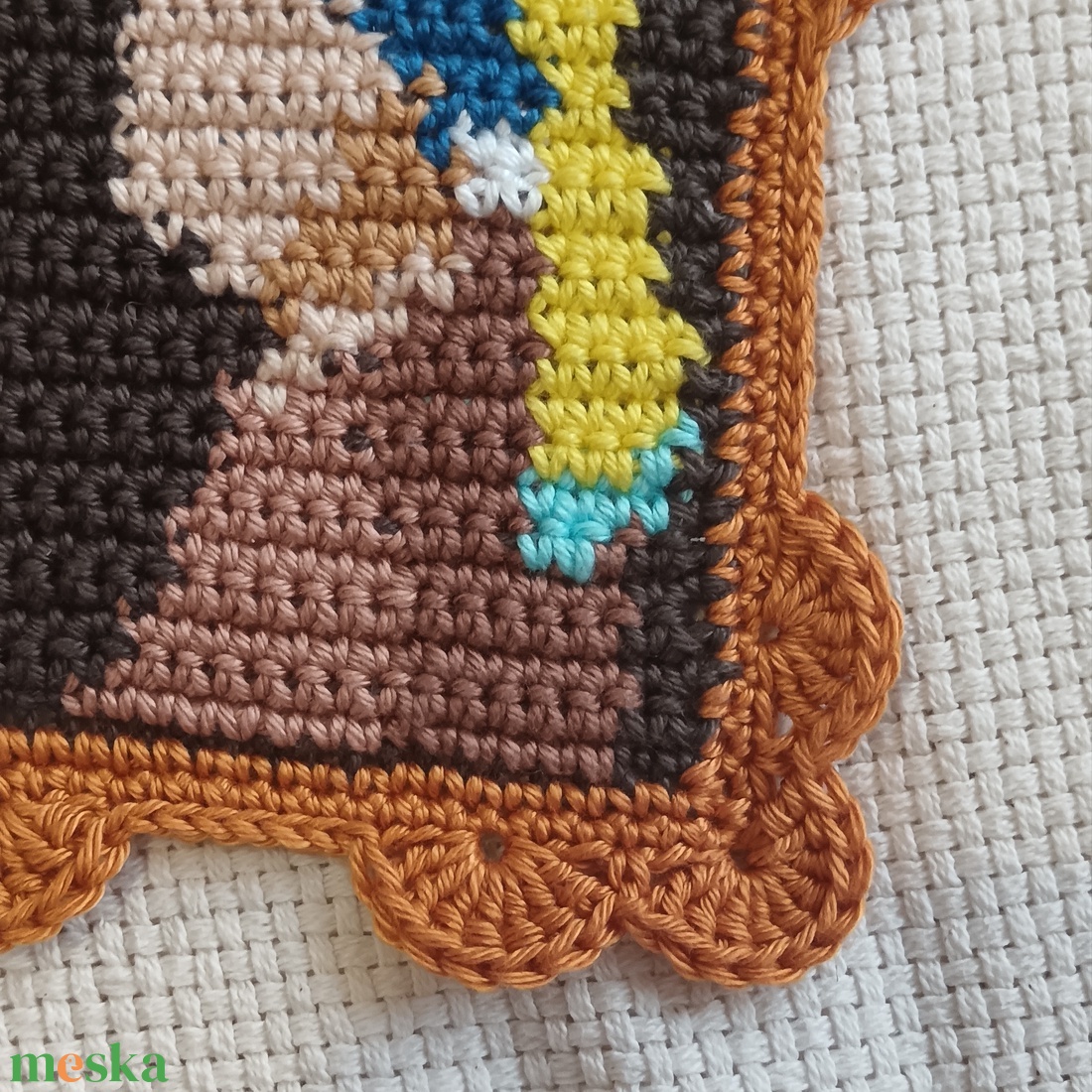 Horgolt festmény - otthon & életmód - dekoráció - fali és függő dekoráció - falra akasztható dekor - Meska.hu