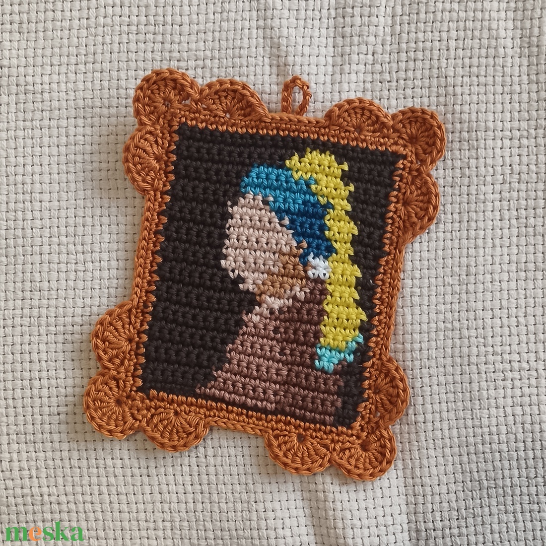 Horgolt festmény - otthon & életmód - dekoráció - fali és függő dekoráció - falra akasztható dekor - Meska.hu