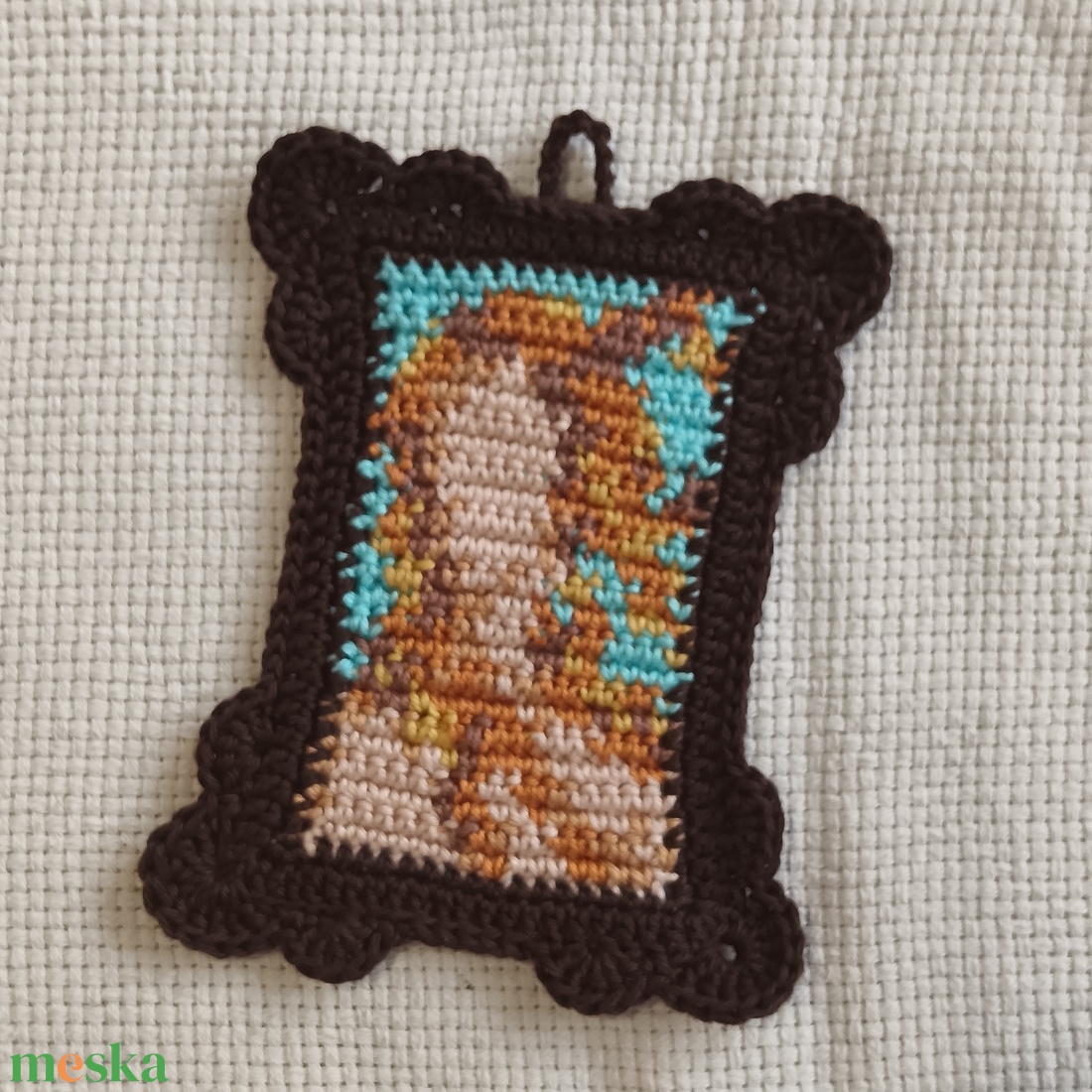 Horgolt festmény - otthon & életmód - dekoráció - fali és függő dekoráció - falra akasztható dekor - Meska.hu