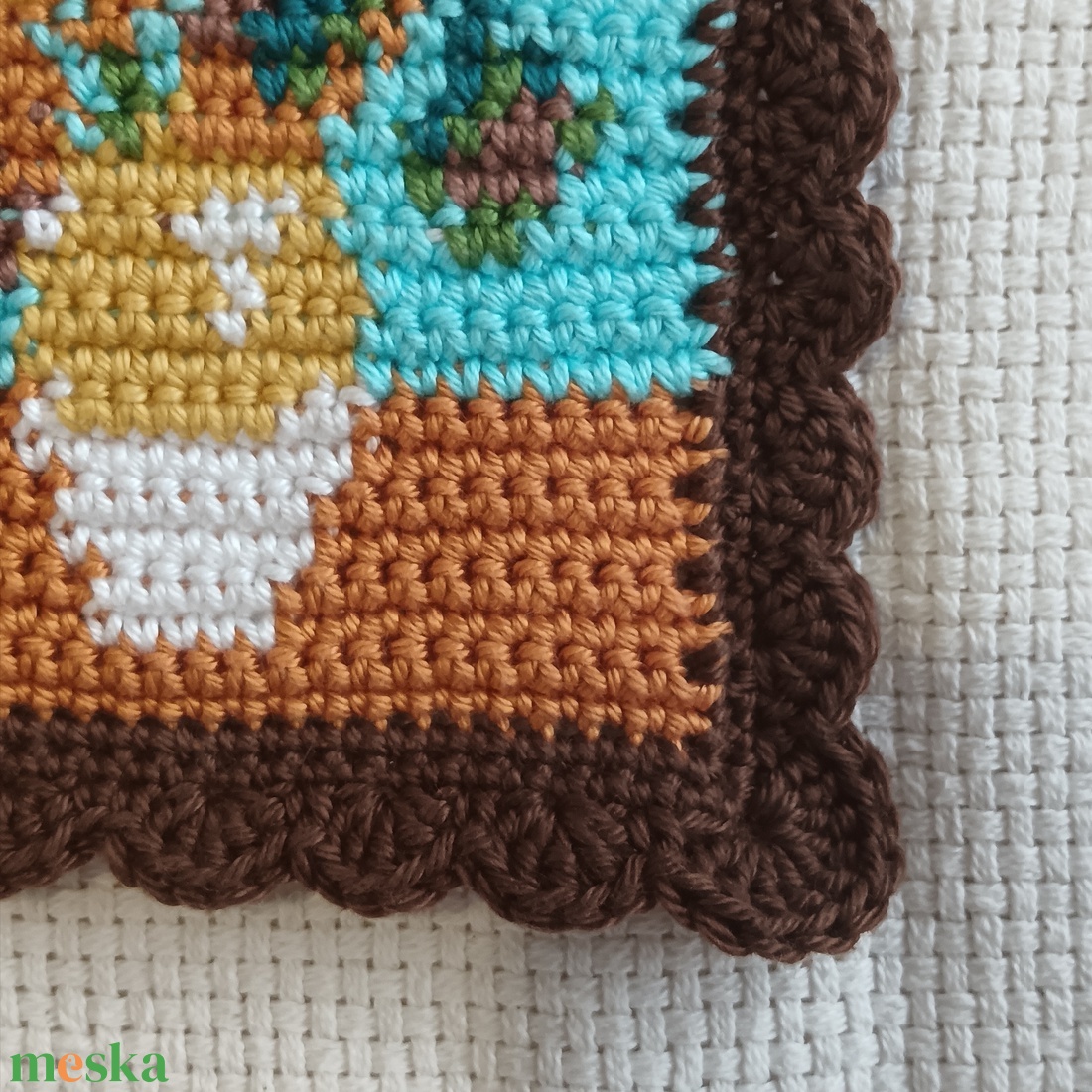 Horgolt festmény - otthon & életmód - dekoráció - fali és függő dekoráció - falra akasztható dekor - Meska.hu