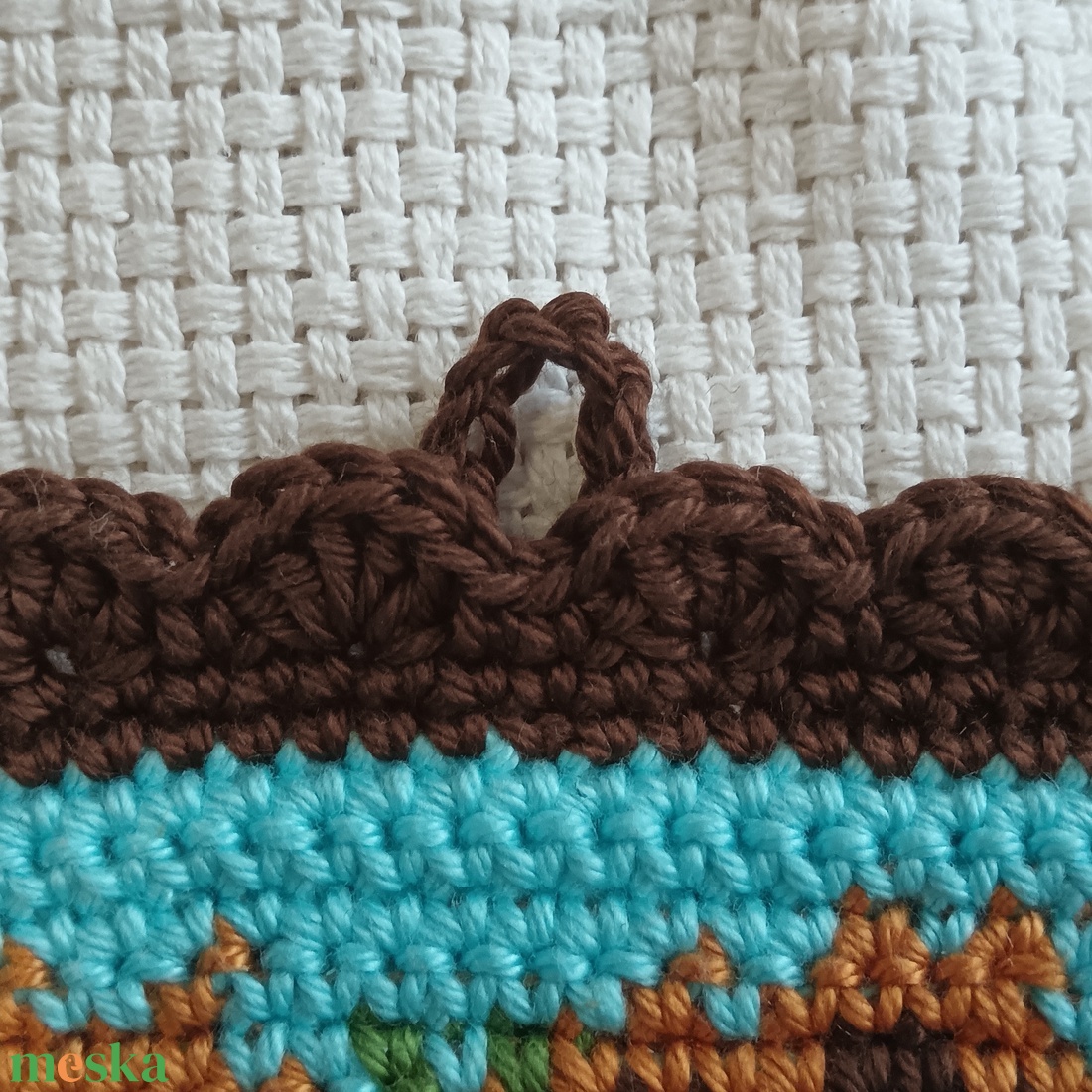 Horgolt festmény - otthon & életmód - dekoráció - fali és függő dekoráció - falra akasztható dekor - Meska.hu