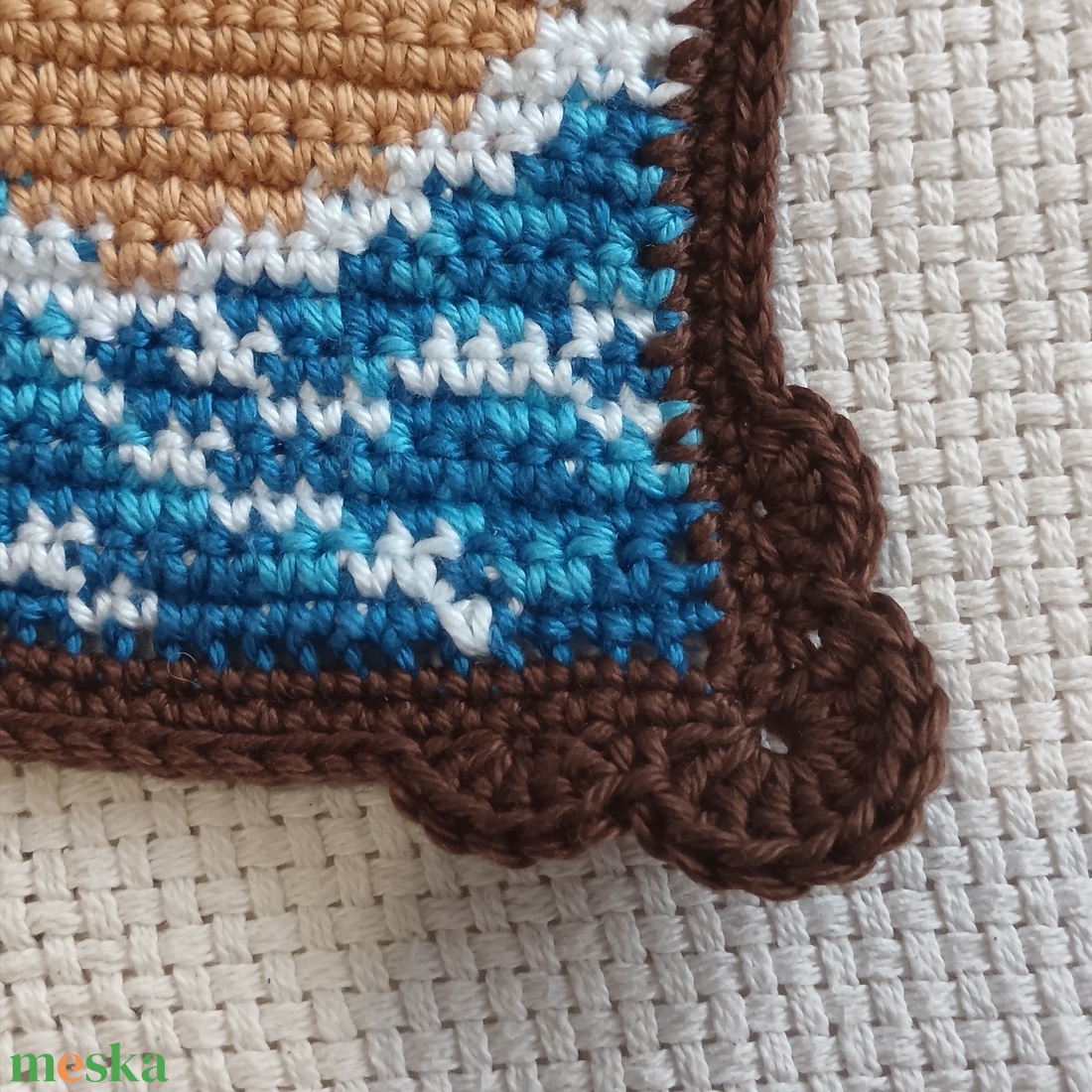 Horgolt festmény - otthon & életmód - dekoráció - fali és függő dekoráció - falra akasztható dekor - Meska.hu