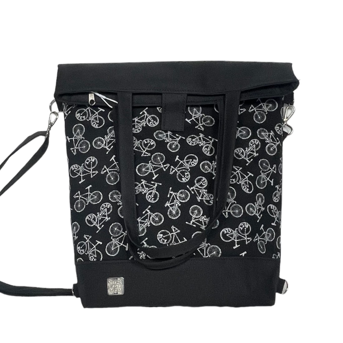 SuziartBag Fekete biciklis vászon 3in1 hátizsák - táska & tok - kézitáska & válltáska - válltáska - Meska.hu SuziartBag Fekete biciklis vászon 3in1 hátizsák - táska & tok - kézitáska & válltáska - válltáska - Meska.hu
