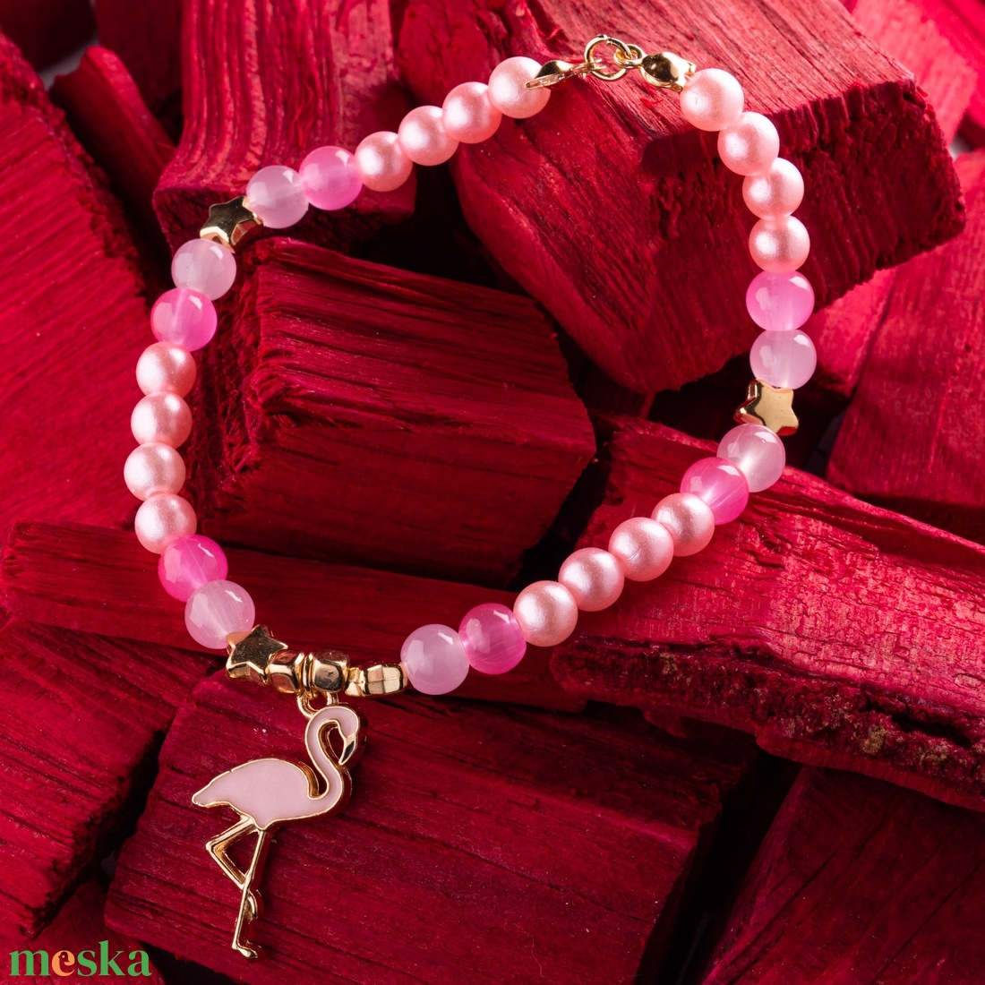 Bohókás Karkötő Mini Díszítésekkel - rózsaszín és pink gyöngyökkel, flamingó charmmal - ékszer - karkötő - gyöngyös karkötő - Meska.hu Bohókás Karkötő Mini Díszítésekkel - rózsaszín és pink gyöngyökkel, flamingó charmmal - ékszer - karkötő - gyöngyös karkötő - Meska.hu