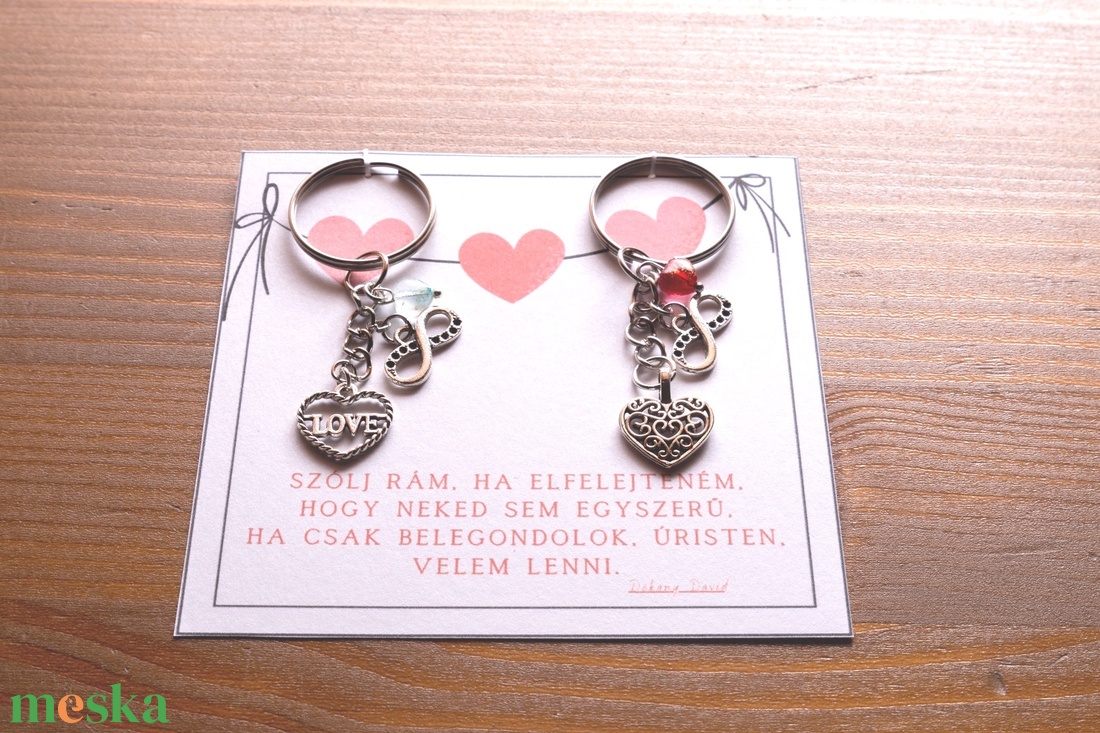 Te vagy a Kulcsom - Páros kulcstartó  - táska & tok - kulcstartó & táskadísz - kulcstartó - Meska.hu