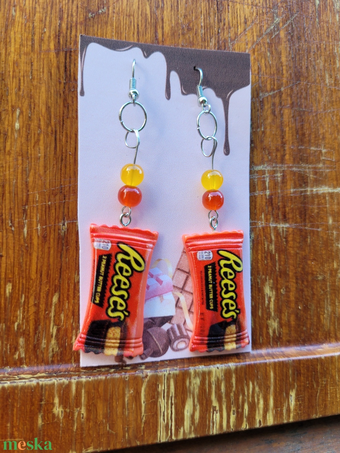 Reese's lógós fülbevaló - ékszer - fülbevaló - lógó fülbevaló - Meska.hu Reese's lógós fülbevaló - ékszer - fülbevaló - lógó fülbevaló - Meska.hu