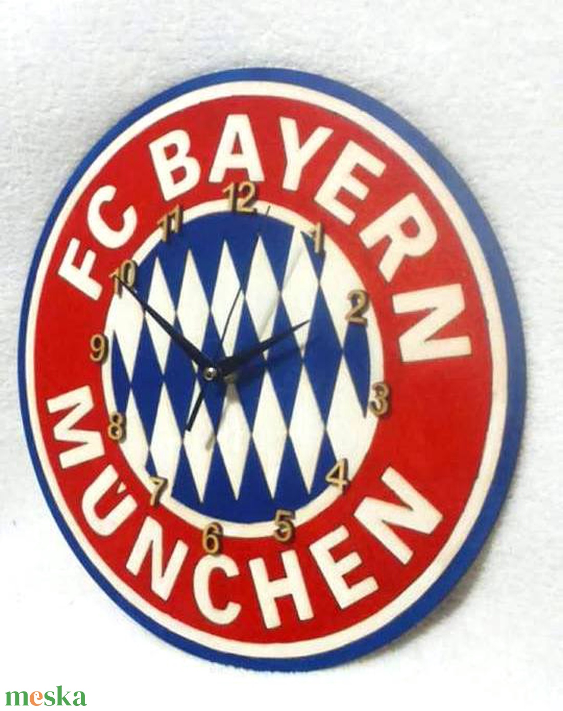 Bayern München falióra - otthon & lakás - dekoráció - fali és függő dekoráció - falióra & óra - Meska.hu