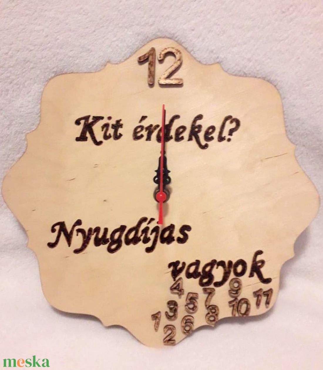 Nyugdíjas falióra - otthon & életmód - dekoráció - fali és függő dekoráció - falióra & óra - Meska.hu Nyugdíjas falióra - otthon & életmód - dekoráció - fali és függő dekoráció - falióra & óra - Meska.hu