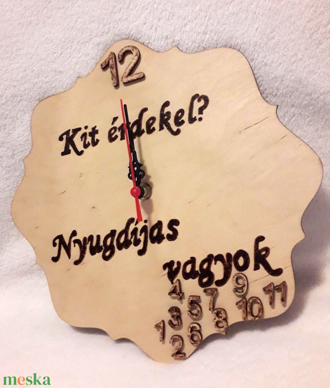 Nyugdíjas falióra - otthon & életmód - dekoráció - fali és függő dekoráció - falióra & óra - Meska.hu Nyugdíjas falióra - otthon & életmód - dekoráció - fali és függő dekoráció - falióra & óra - Meska.hu