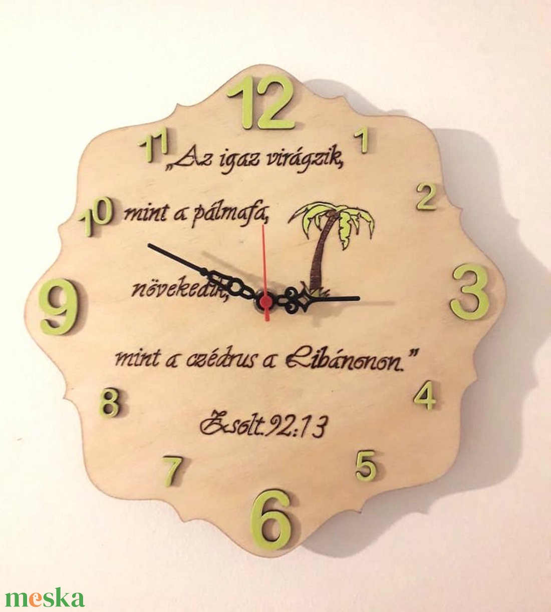 Igés falióra, (Bibliából) - otthon & életmód - dekoráció - fali és függő dekoráció - falióra & óra - Meska.hu Igés falióra, (Bibliából) - otthon & életmód - dekoráció - fali és függő dekoráció - falióra & óra - Meska.hu