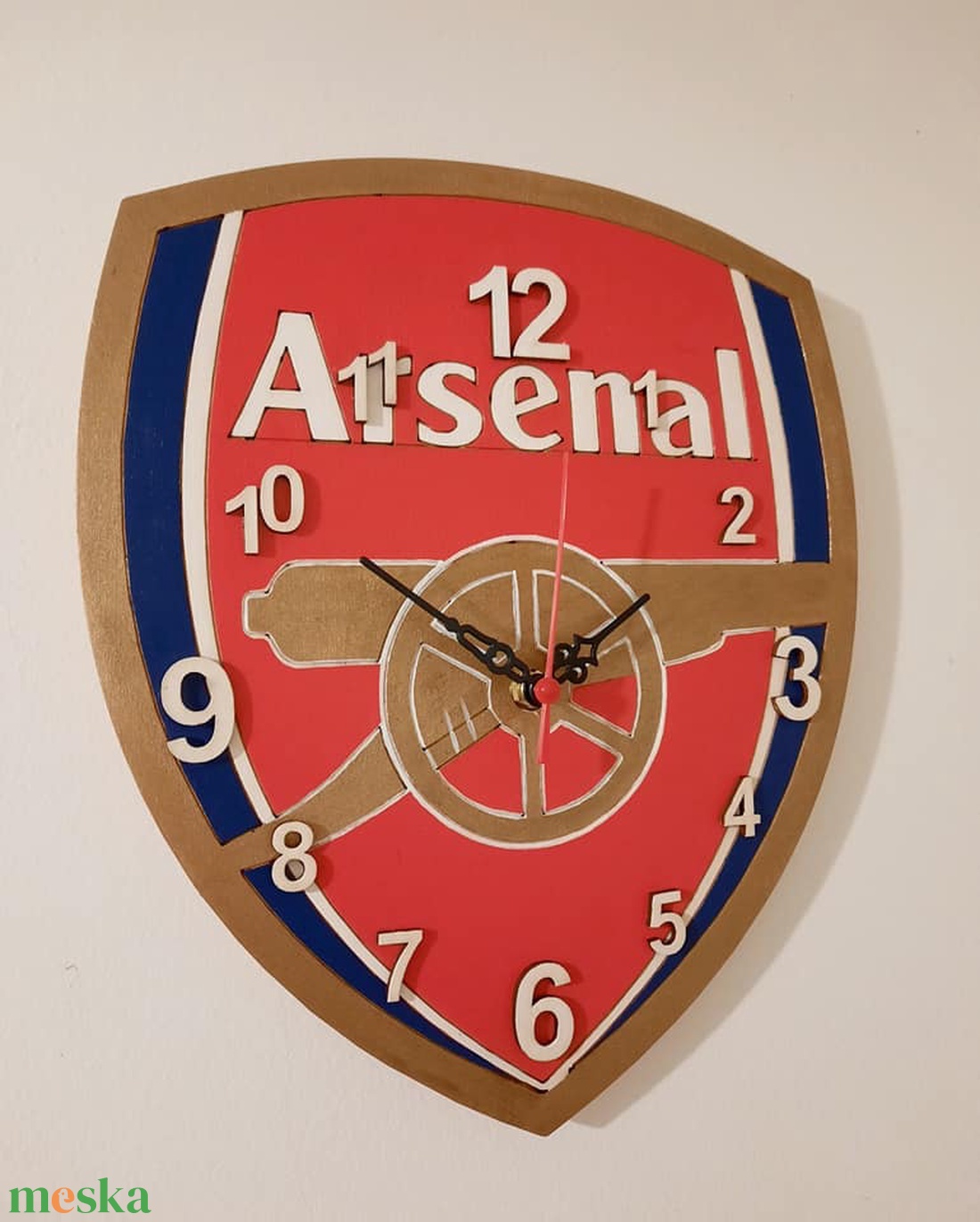Arsenal falióra - otthon & életmód - dekoráció - fali és függő dekoráció - falióra & óra - Meska.hu Arsenal falióra - otthon & életmód - dekoráció - fali és függő dekoráció - falióra & óra - Meska.hu