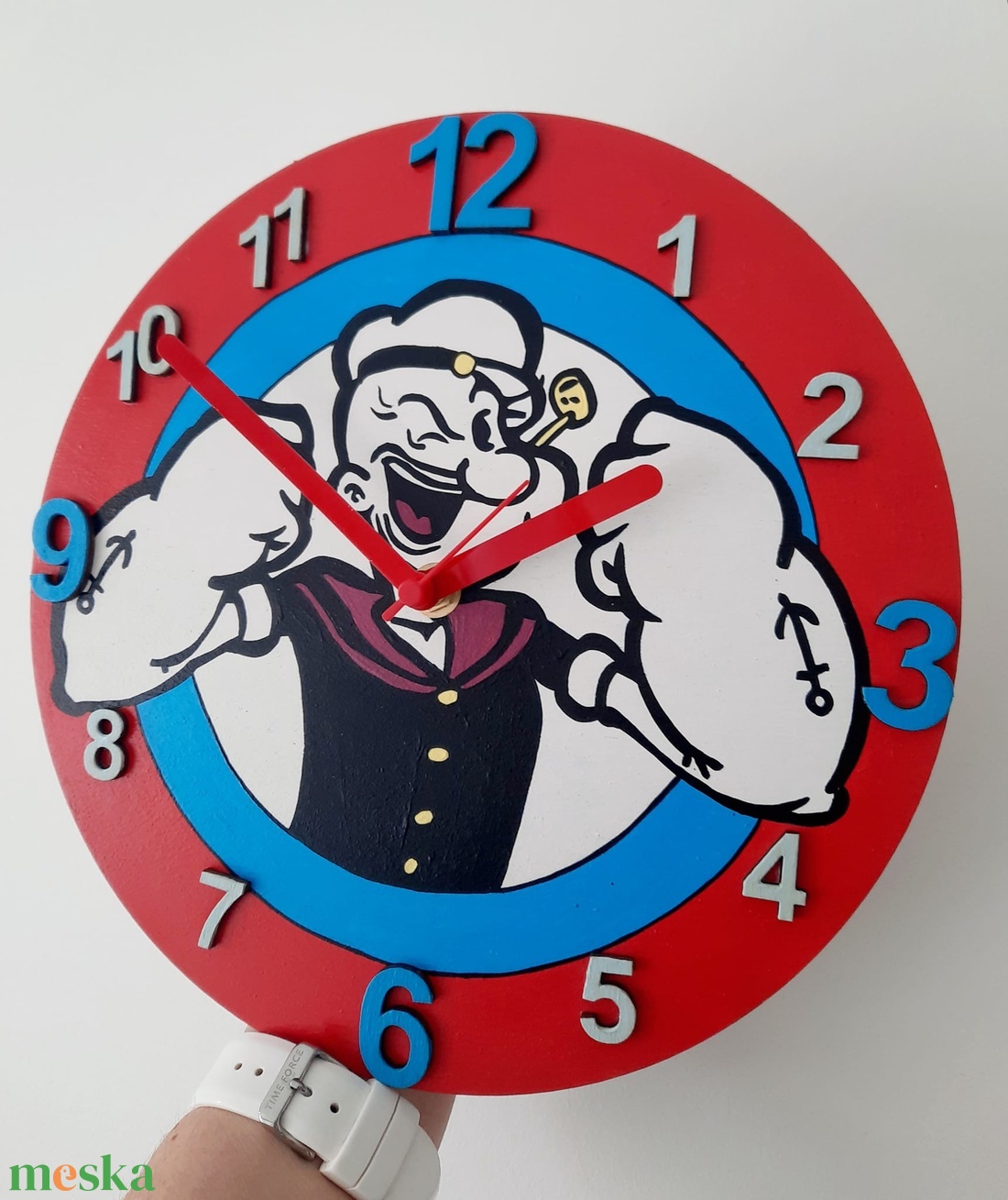 Popeye falióra - otthon & életmód - dekoráció - fali és függő dekoráció - falióra & óra - Meska.hu Popeye falióra - otthon & életmód - dekoráció - fali és függő dekoráció - falióra & óra - Meska.hu