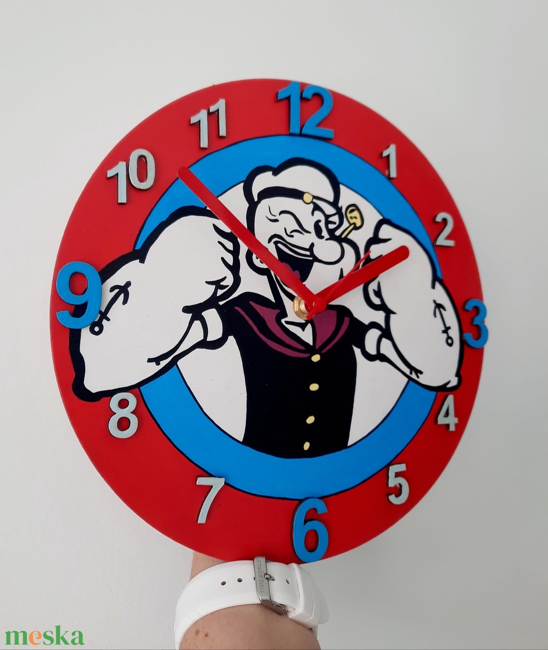 Popeye falióra - otthon & életmód - dekoráció - fali és függő dekoráció - falióra & óra - Meska.hu Popeye falióra - otthon & életmód - dekoráció - fali és függő dekoráció - falióra & óra - Meska.hu