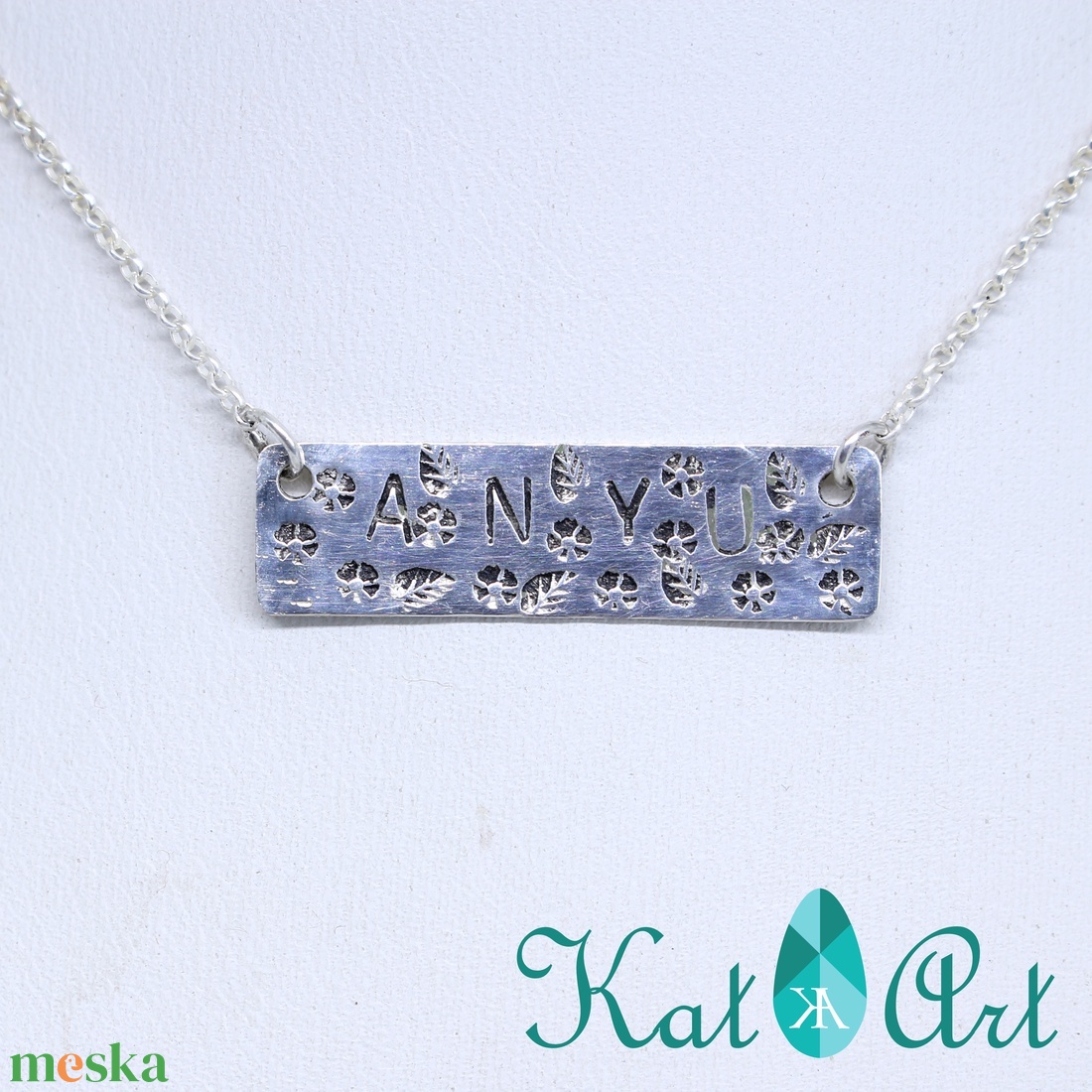 Monogramos ezüst nyaklánc - ékszer - nyaklánc - monogram & névnyaklánc - Meska.hu Monogramos ezüst nyaklánc - ékszer - nyaklánc - monogram & névnyaklánc - Meska.hu