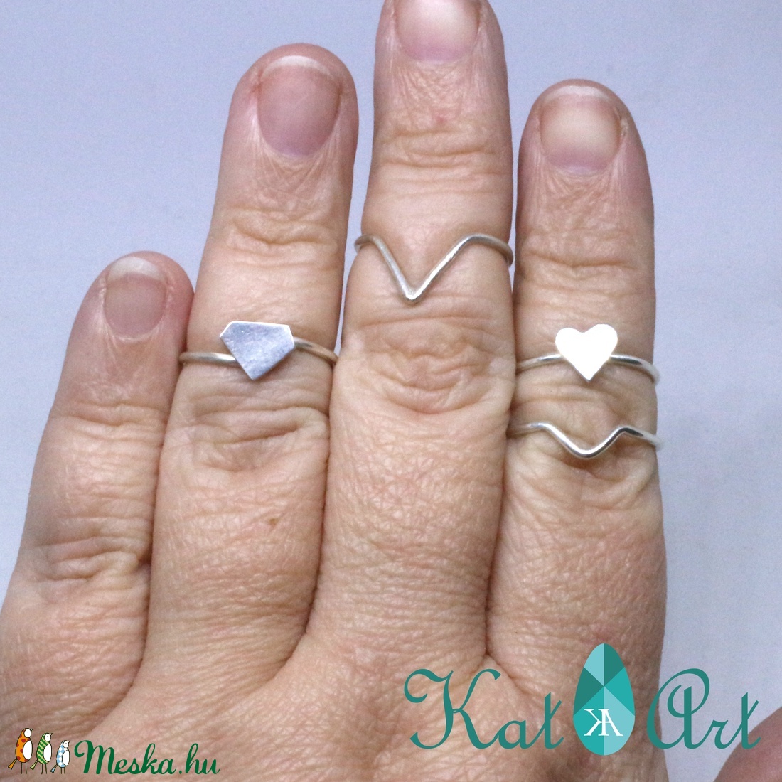 Vékony ezüst gyűrű - stacking ring - ékszer - gyűrű - vékony gyűrű - Meska.hu Vékony ezüst gyűrű - stacking ring - ékszer - gyűrű - vékony gyűrű - Meska.hu