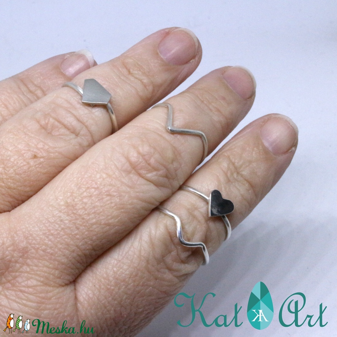 Vékony ezüst gyűrű - stacking ring - ékszer - gyűrű - vékony gyűrű - Meska.hu Vékony ezüst gyűrű - stacking ring - ékszer - gyűrű - vékony gyűrű - Meska.hu
