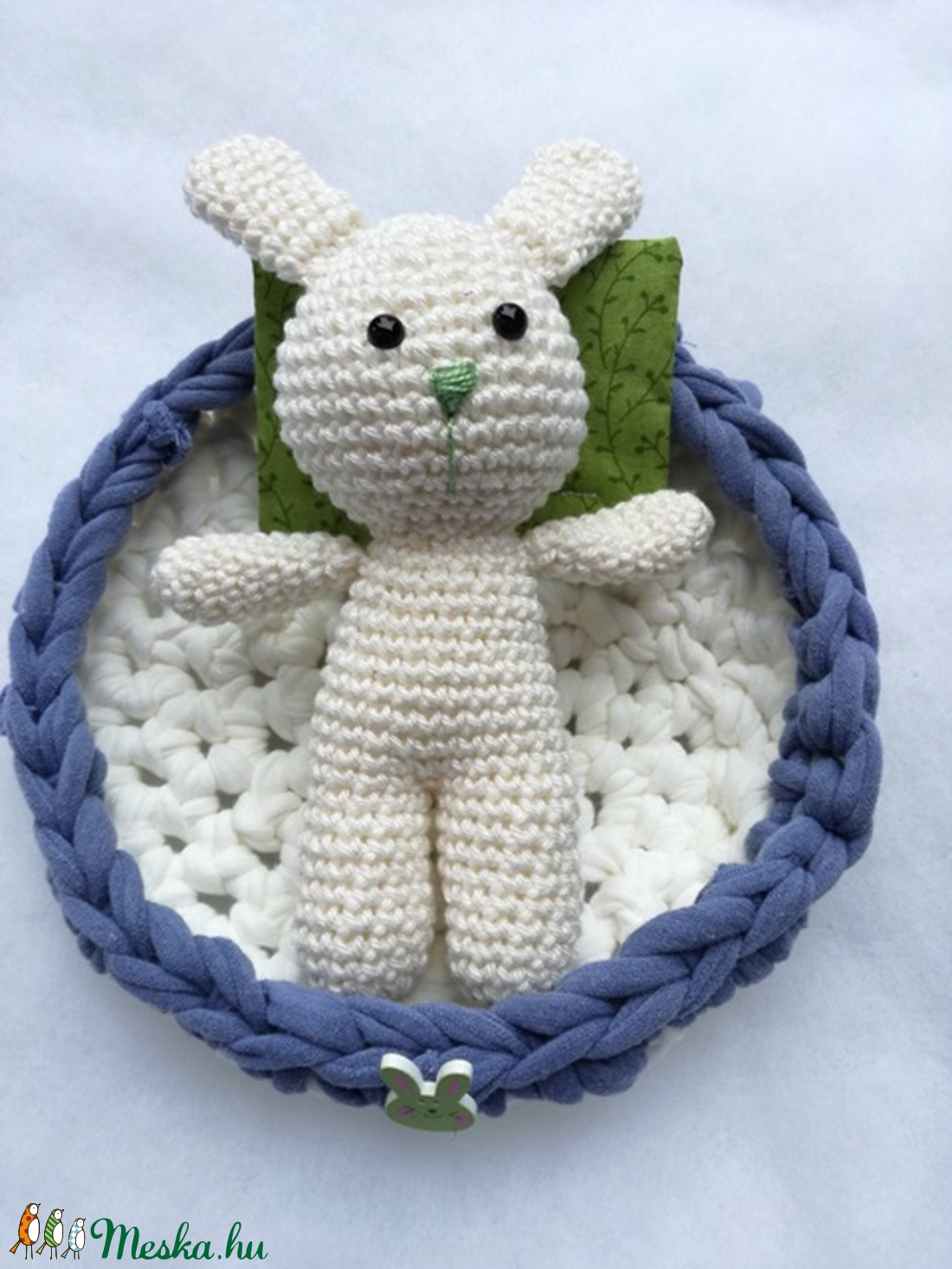 Nyuszi alszik - játék & sport - plüssállat & játékfigura - nyuszi - Meska.hu