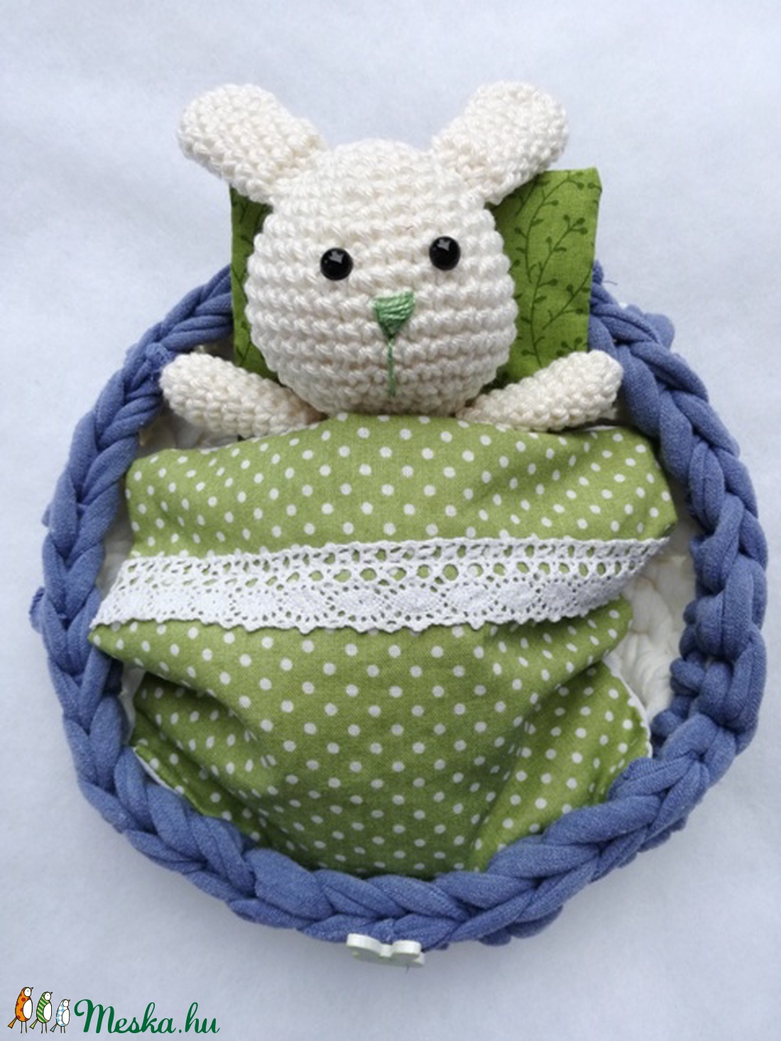 Nyuszi alszik - játék & sport - plüssállat & játékfigura - nyuszi - Meska.hu