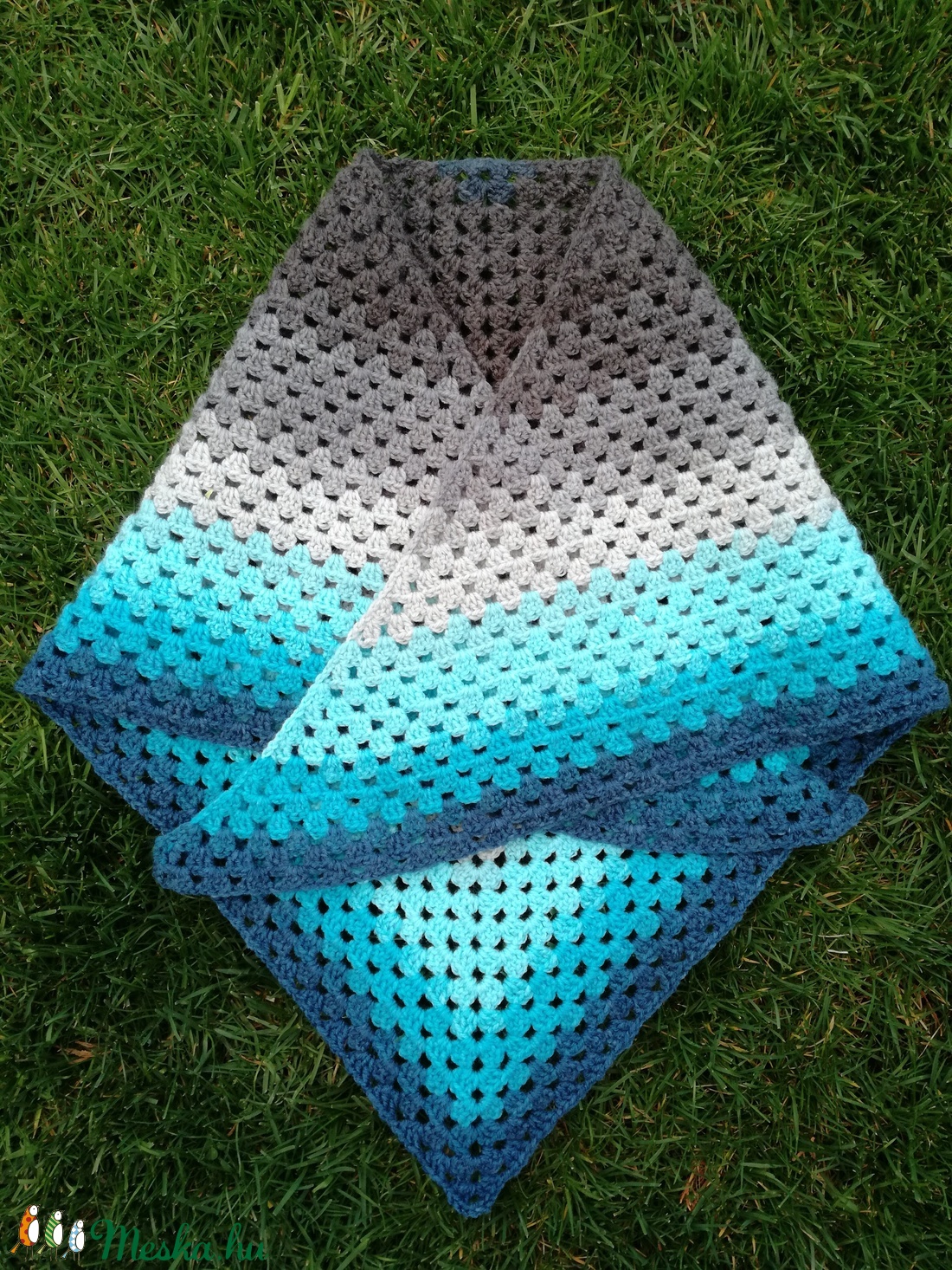 Horgolt kendő - ruha & divat - sál, sapka, kendő - kendő - Meska.hu