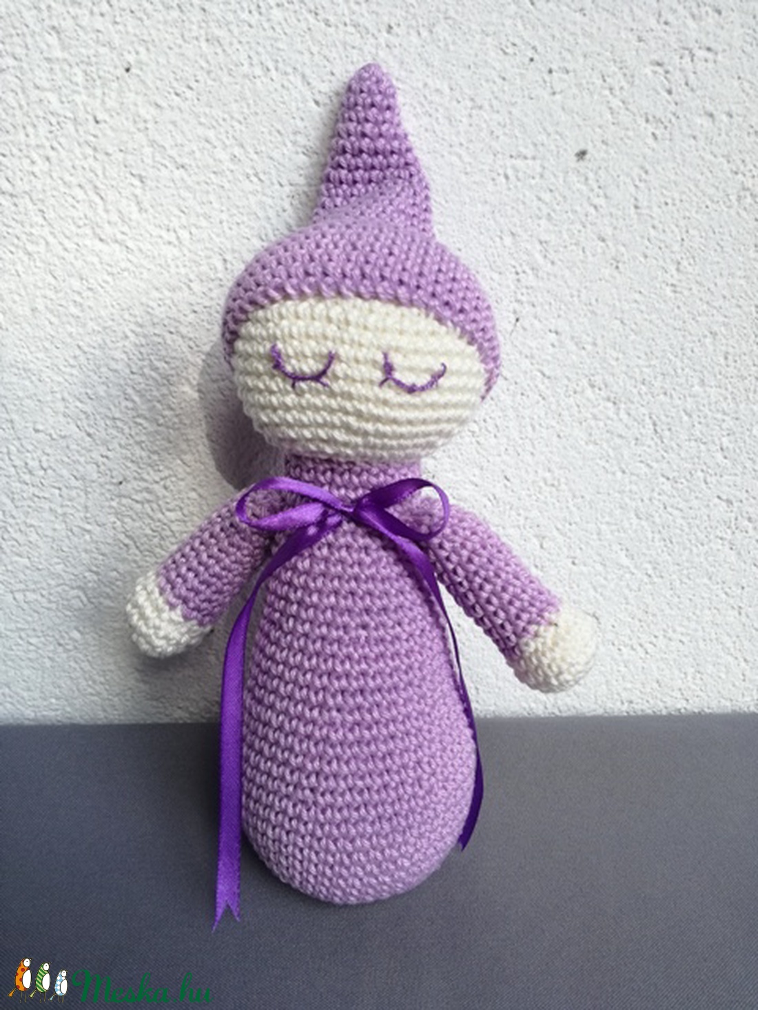 Alvóka (lila) - játék & sport - plüssállat & játékfigura - manó - Meska.hu