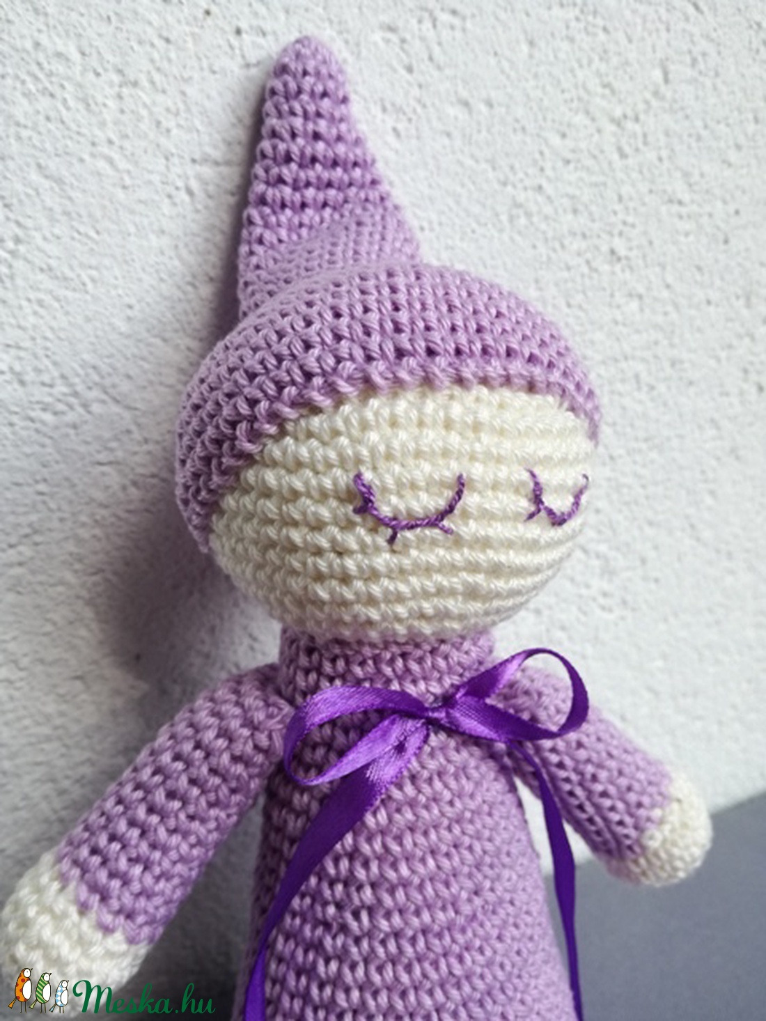 Alvóka (lila) - játék & sport - plüssállat & játékfigura - manó - Meska.hu
