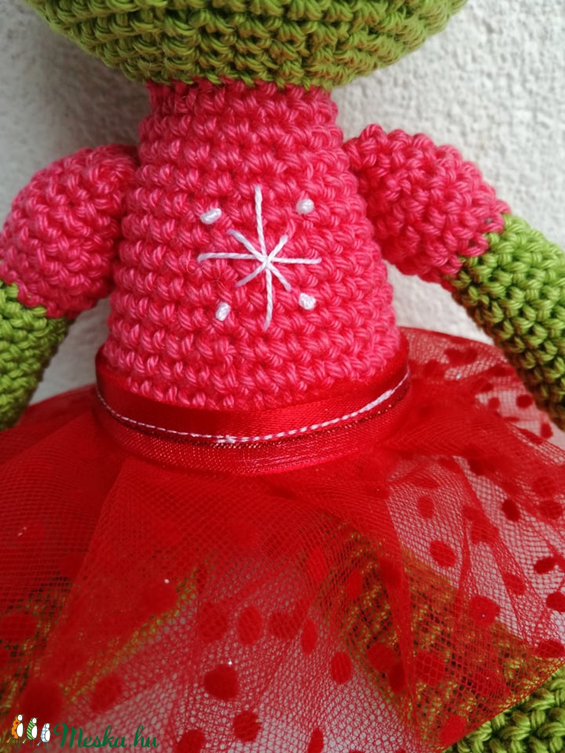 Horgolt béka - játék & sport - plüssállat & játékfigura - béka - Meska.hu