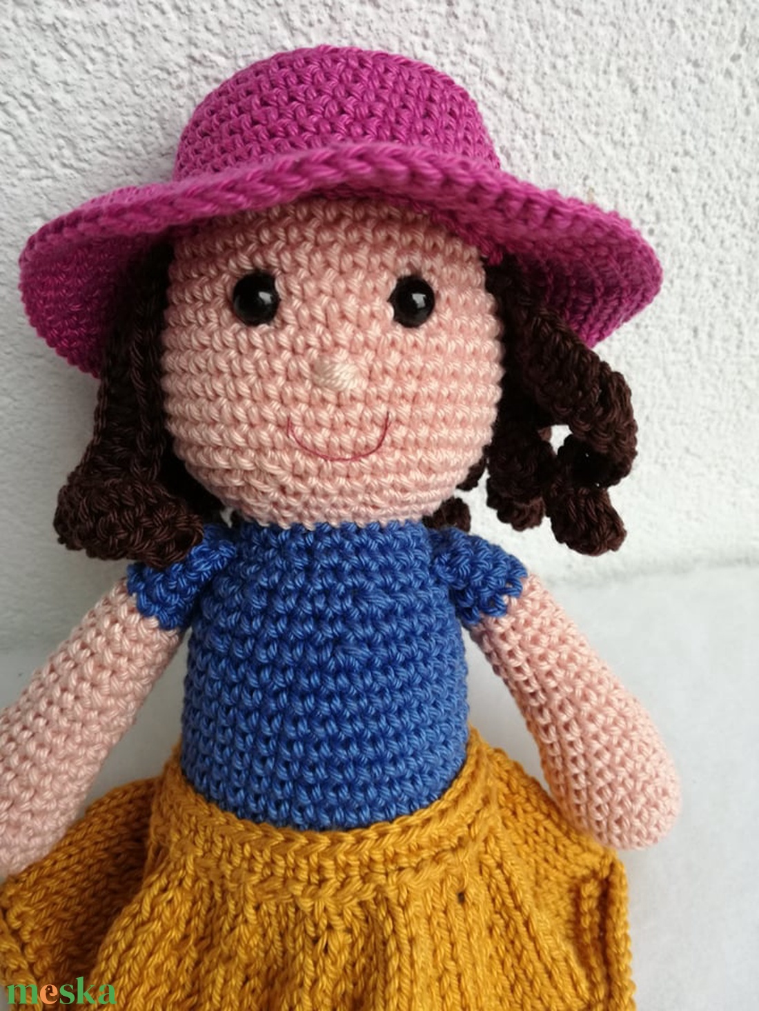 Horgolt baba, lány - játék & sport - plüssállat & játékfigura - más figura - Meska.hu