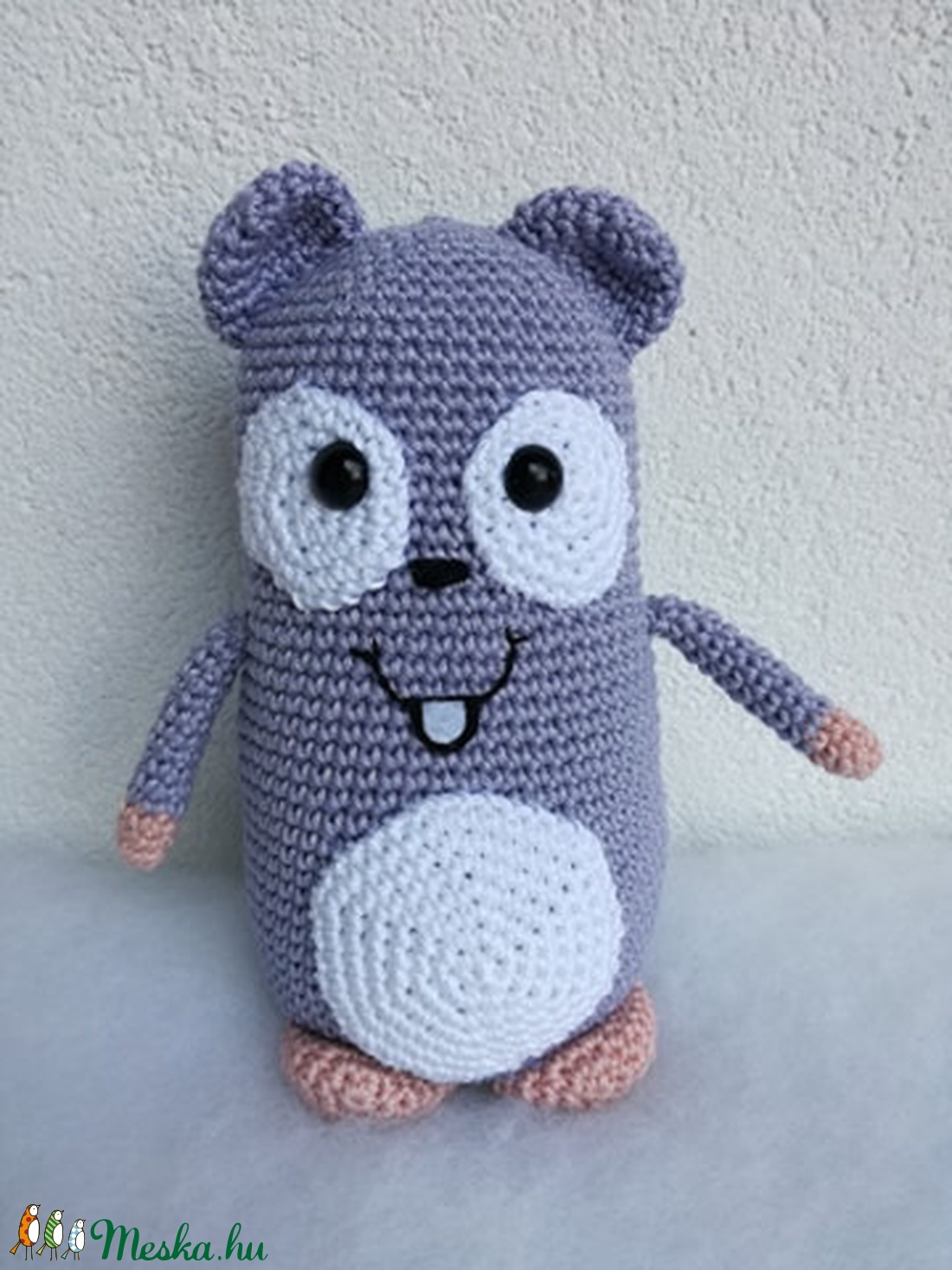 Horgolt lemming - játék & sport - plüssállat & játékfigura - más figura - Meska.hu