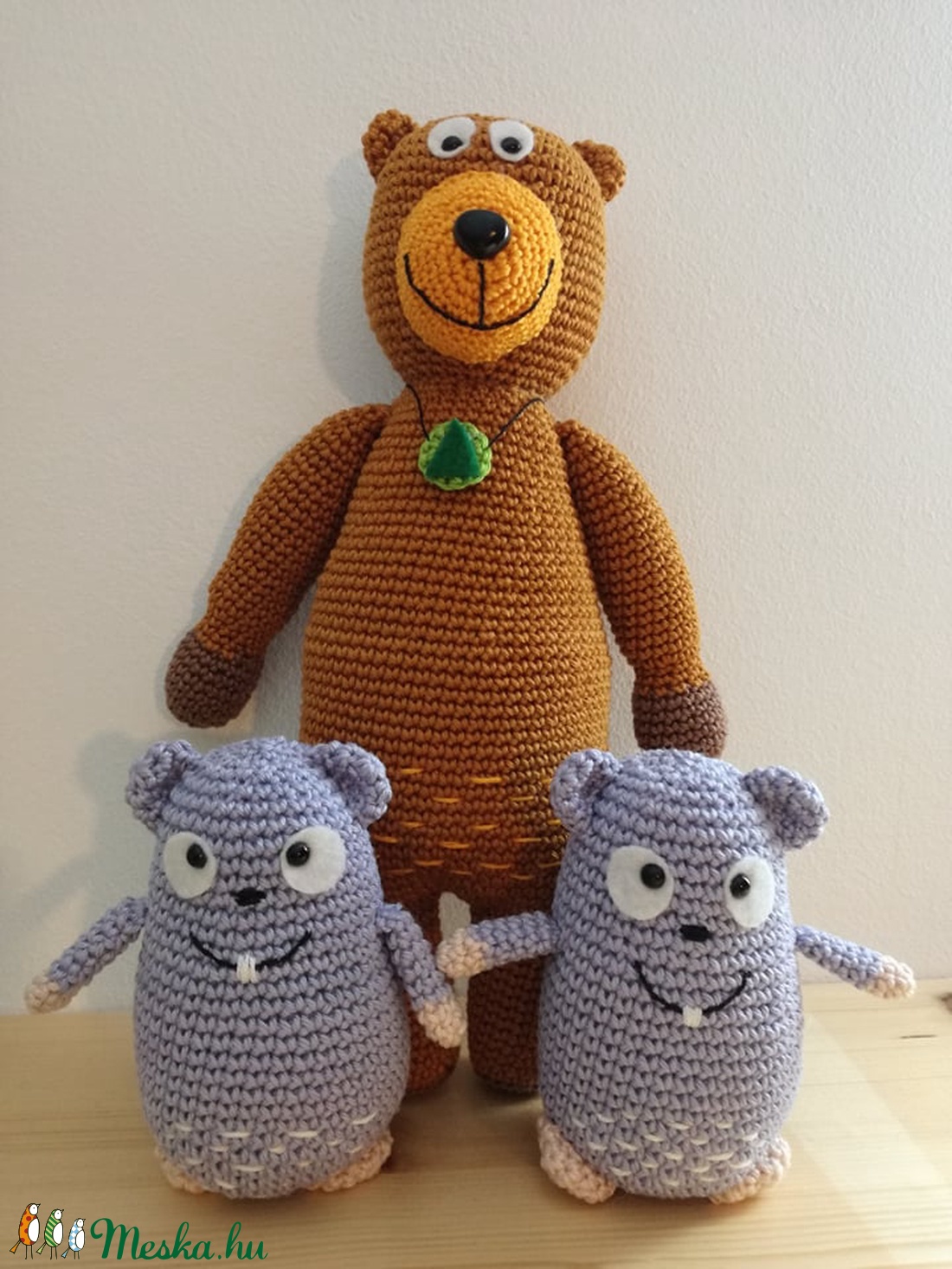 Mackó és lemmingek - játék & sport - plüssállat & játékfigura - maci - Meska.hu