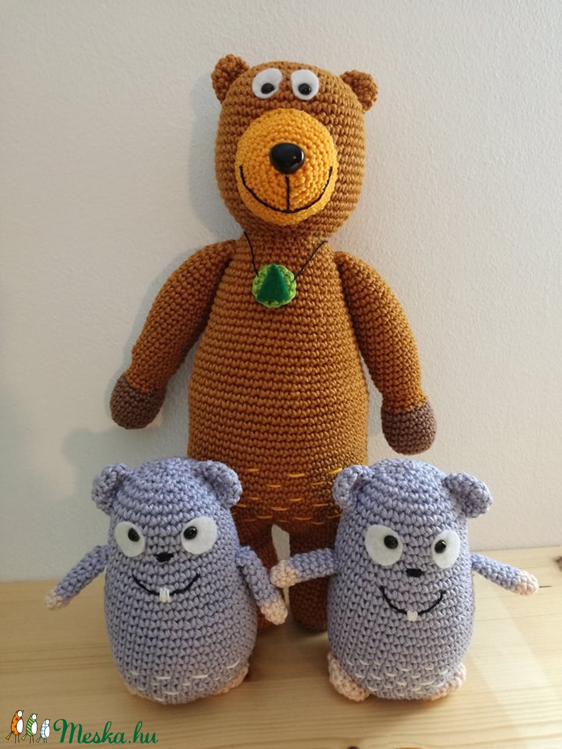 Mackó és lemmingek - játék & sport - plüssállat & játékfigura - maci - Meska.hu