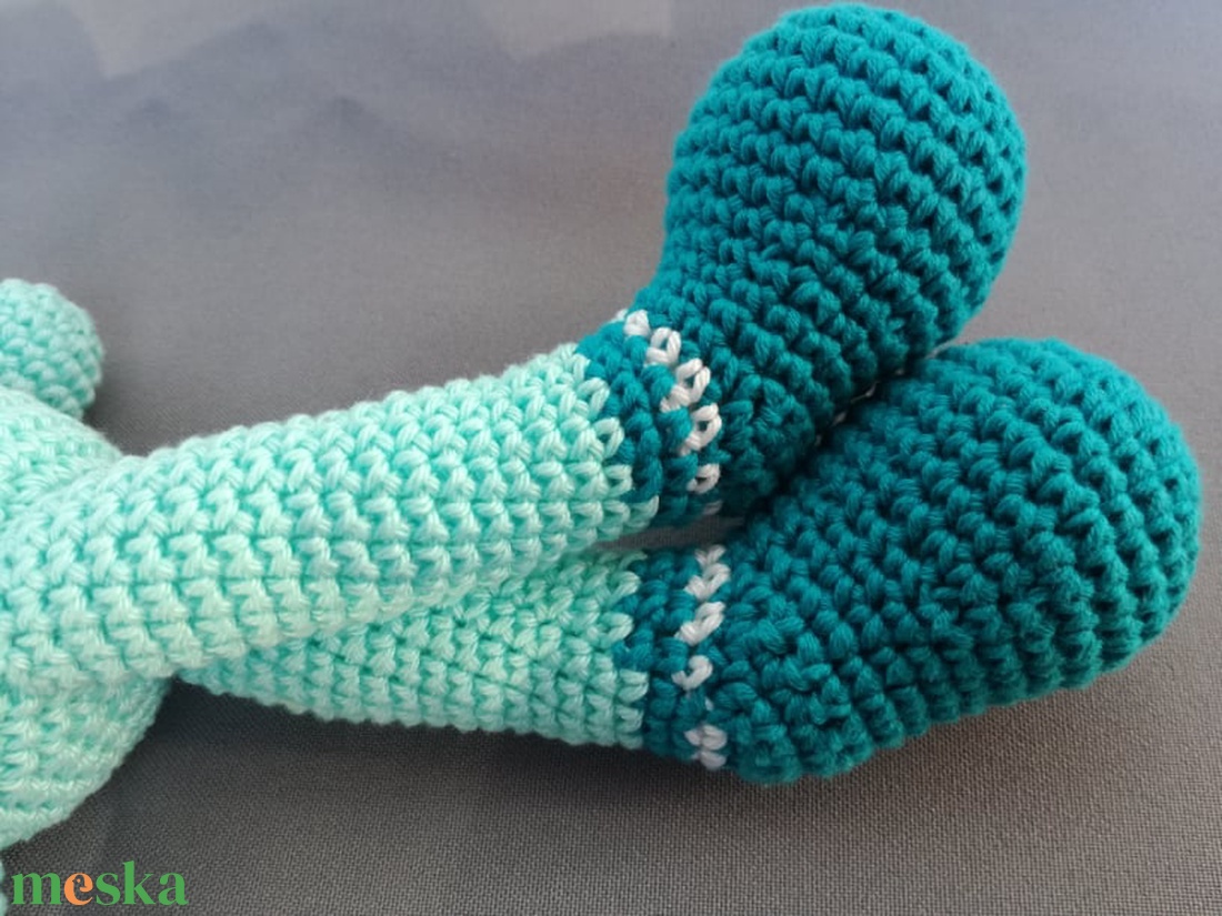 Nyuszi csíkokkal - játék & sport - plüssállat & játékfigura - nyuszi - Meska.hu