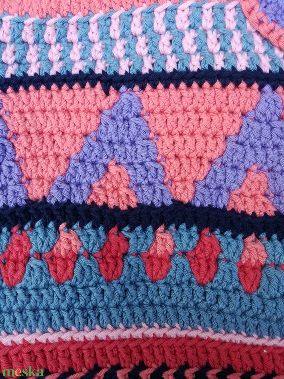 Horgolt táska - táska & tok - kézitáska & válltáska - válltáska - Meska.hu