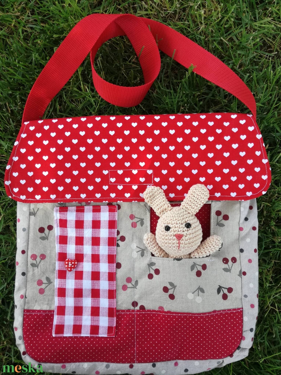 Nyuszi háza - táska & tok - kézitáska & válltáska - válltáska - Meska.hu