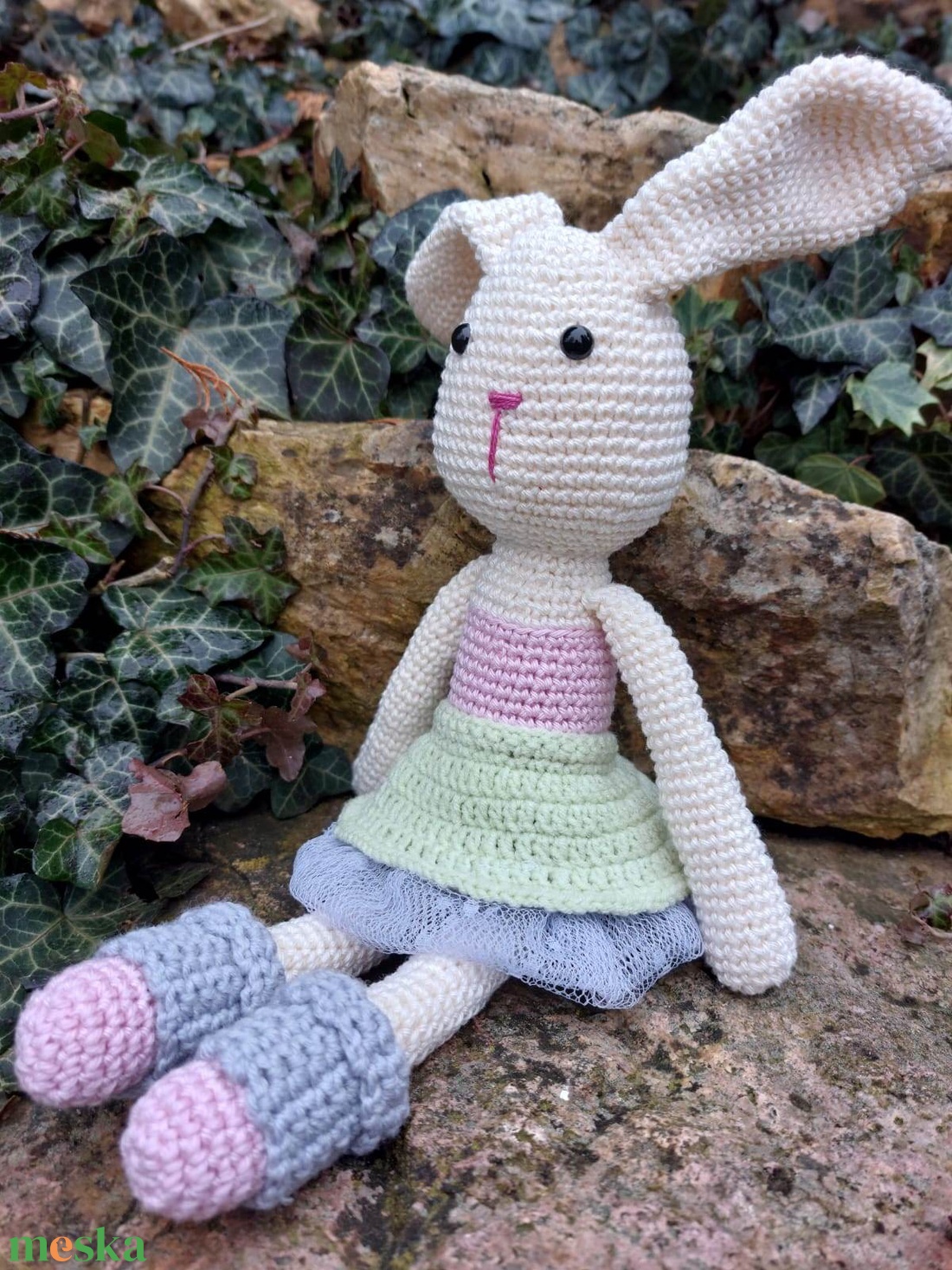 Öltöztethető nyuszi sok kiegészítővel - játék & sport - plüssállat & játékfigura - nyuszi - Meska.hu