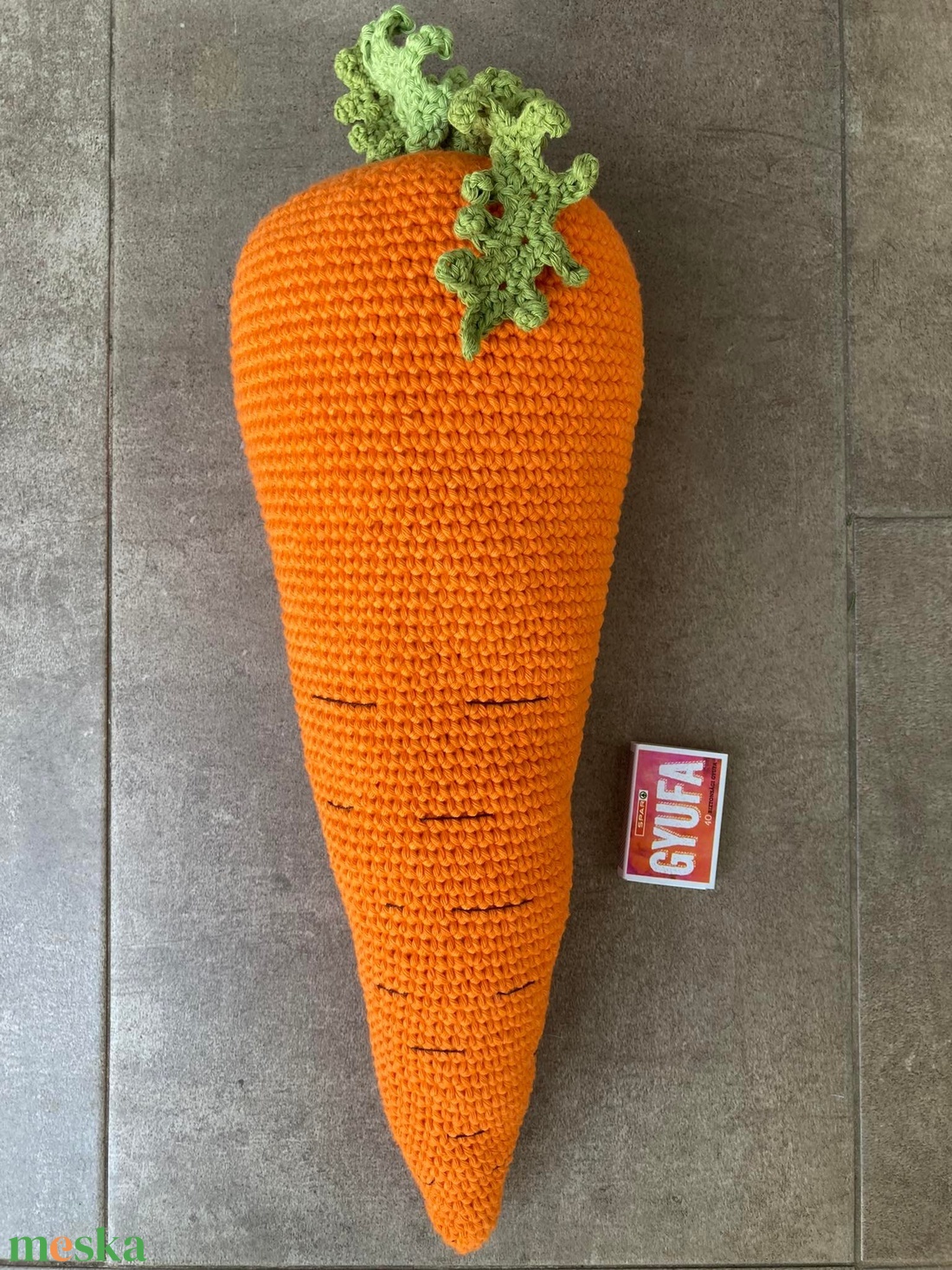 Óriás sárgarépa  - játék & sport - plüssállat & játékfigura - plüss zöldség, gyümölcs - Meska.hu