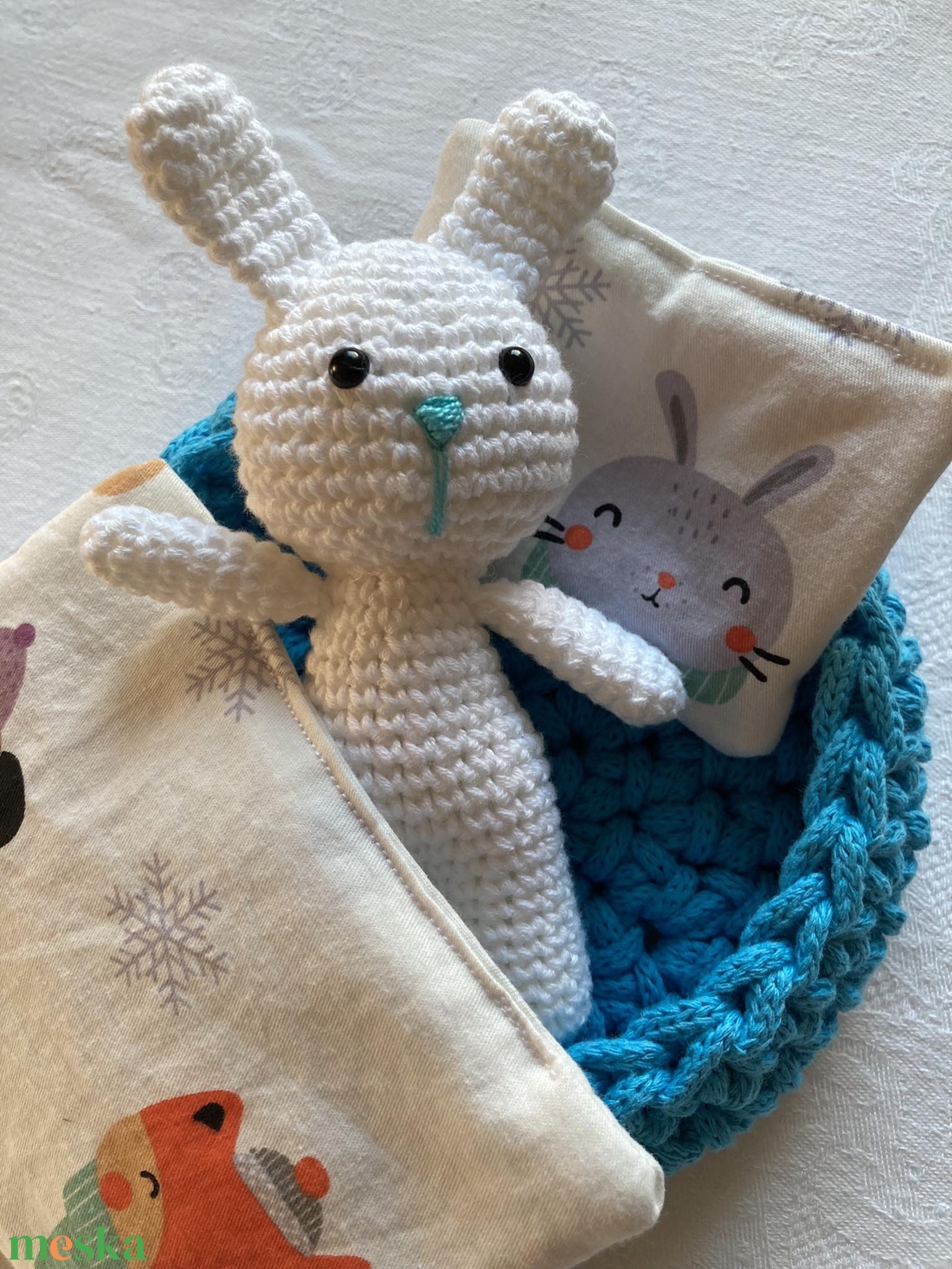 Nyuszi alszik - játék & sport - plüssállat & játékfigura - nyuszi - Meska.hu