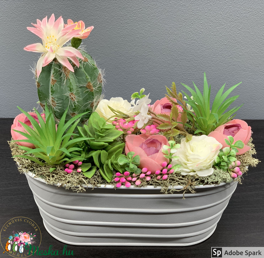 AKCIÓ! FÉLÁRON VIHETŐ! Élethű kaktusz csoda - asztaldísz, dekoráció -  - Meska.hu