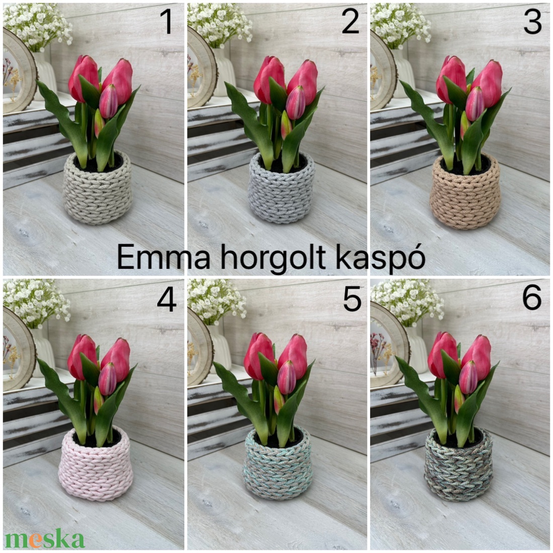 Pink élethű, real-touch tulipán kompozíció - otthon & életmód - dekoráció - virágdísz és tartó - csokor & virágdísz - Meska.hu