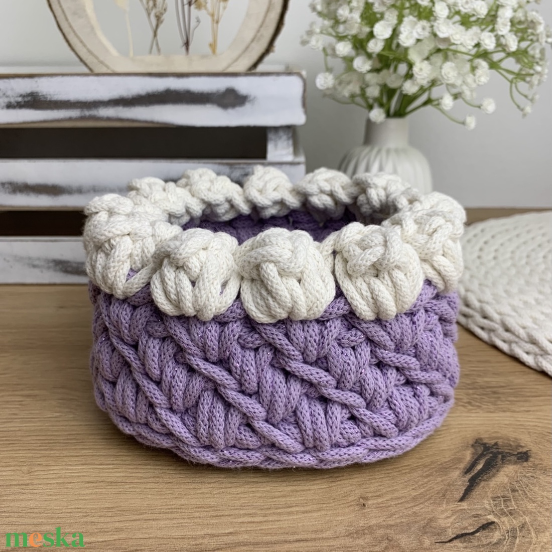 3D tulipános horgolt tároló kosár - Színes alap Ekrü virággal, kicsi - otthon & életmód - tárolás & rendszerezés - tárolókosár - Meska.hu 3D tulipános horgolt tároló kosár - Színes alap Ekrü virággal, kicsi - otthon & életmód - tárolás & rendszerezés - tárolókosár - Meska.hu