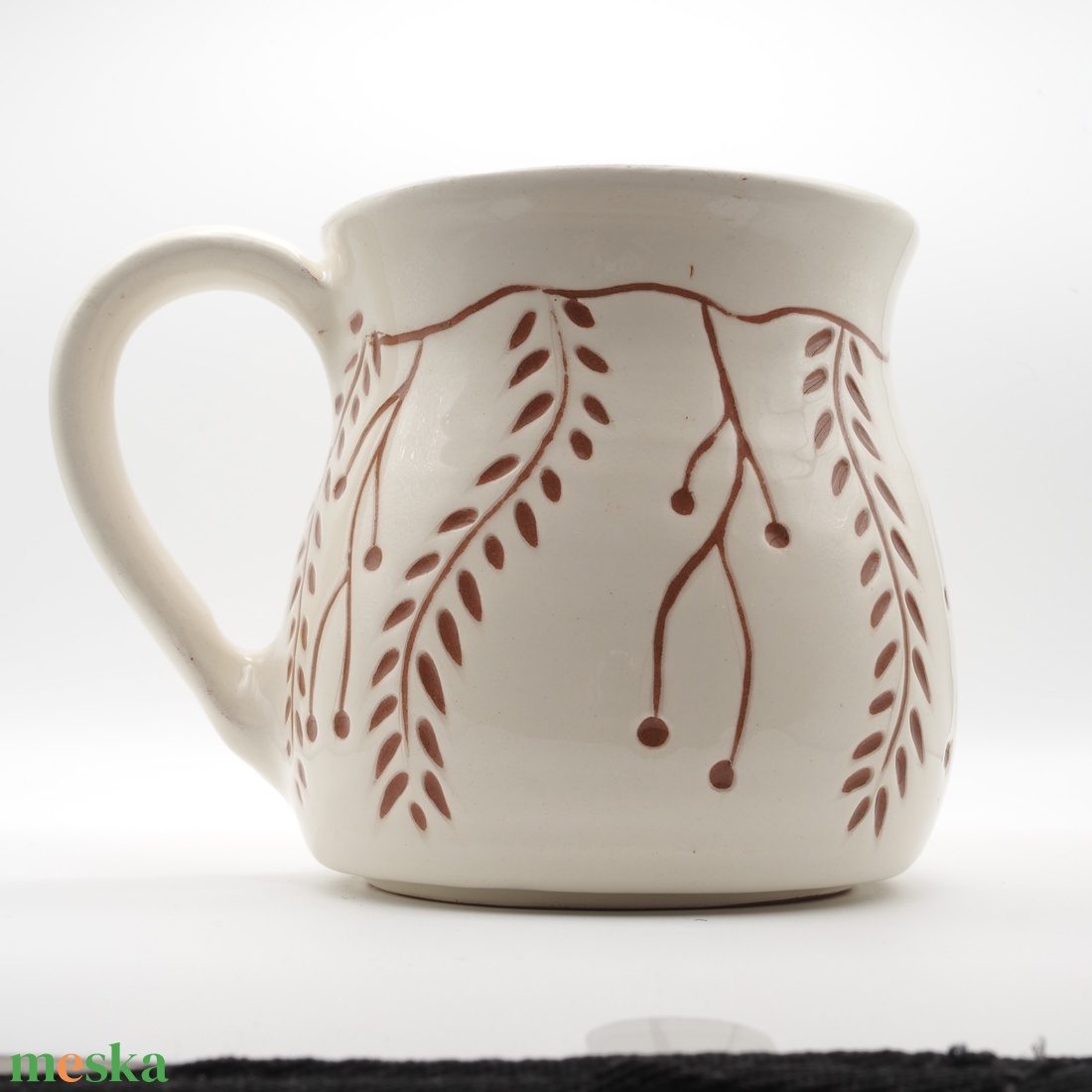 Kézzel készített kerámia bögre  természetes indamintás design - otthon & életmód - konyhafelszerelés, tálalás - tálalás - bögre & csésze - Meska.hu  Kézzel készített kerámia bögre  természetes indamintás design - otthon & életmód - konyhafelszerelés, tálalás - tálalás - bögre & csésze - Meska.hu