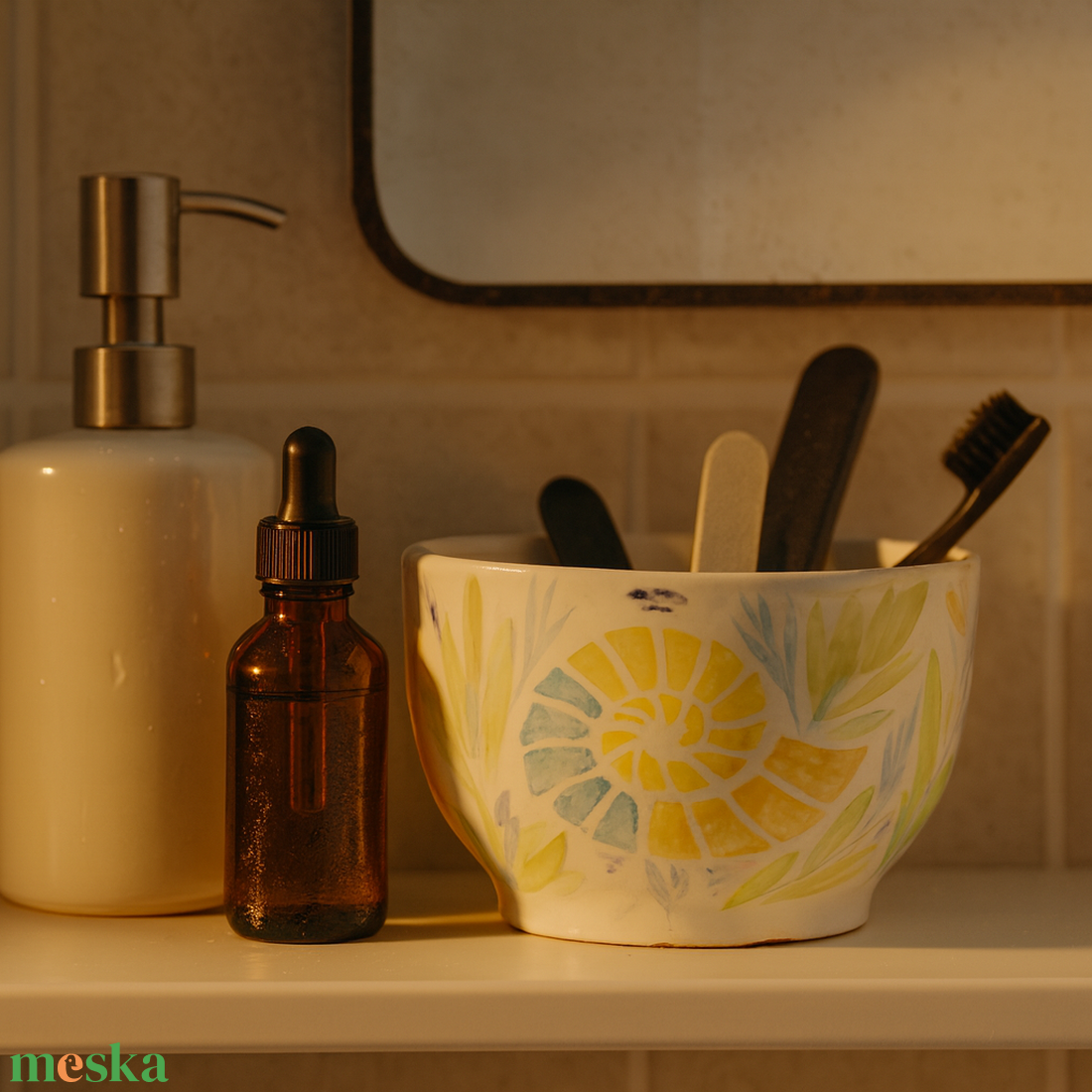 Festett ammonitesz mintával díszített kerámia tál - otthon & életmód - dekoráció - asztal és polc dekoráció - dekorációs tál, tartó - Meska.hu