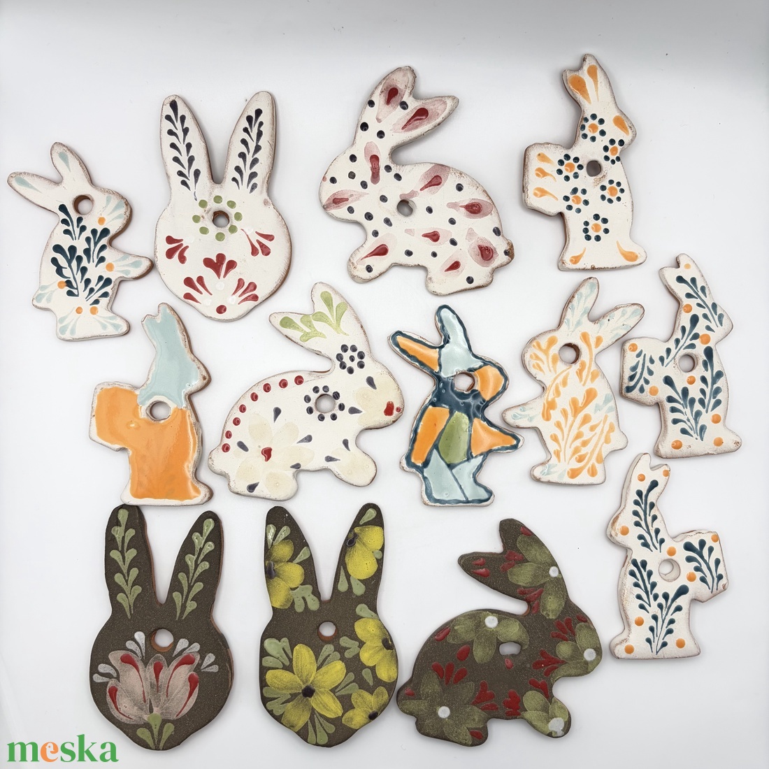 Kerámia Húsvéti díszek - ünnepi díszek, dekorációk - húsvéti díszek és dekorációk - húsvéti tojásfadíszek - Meska.hu