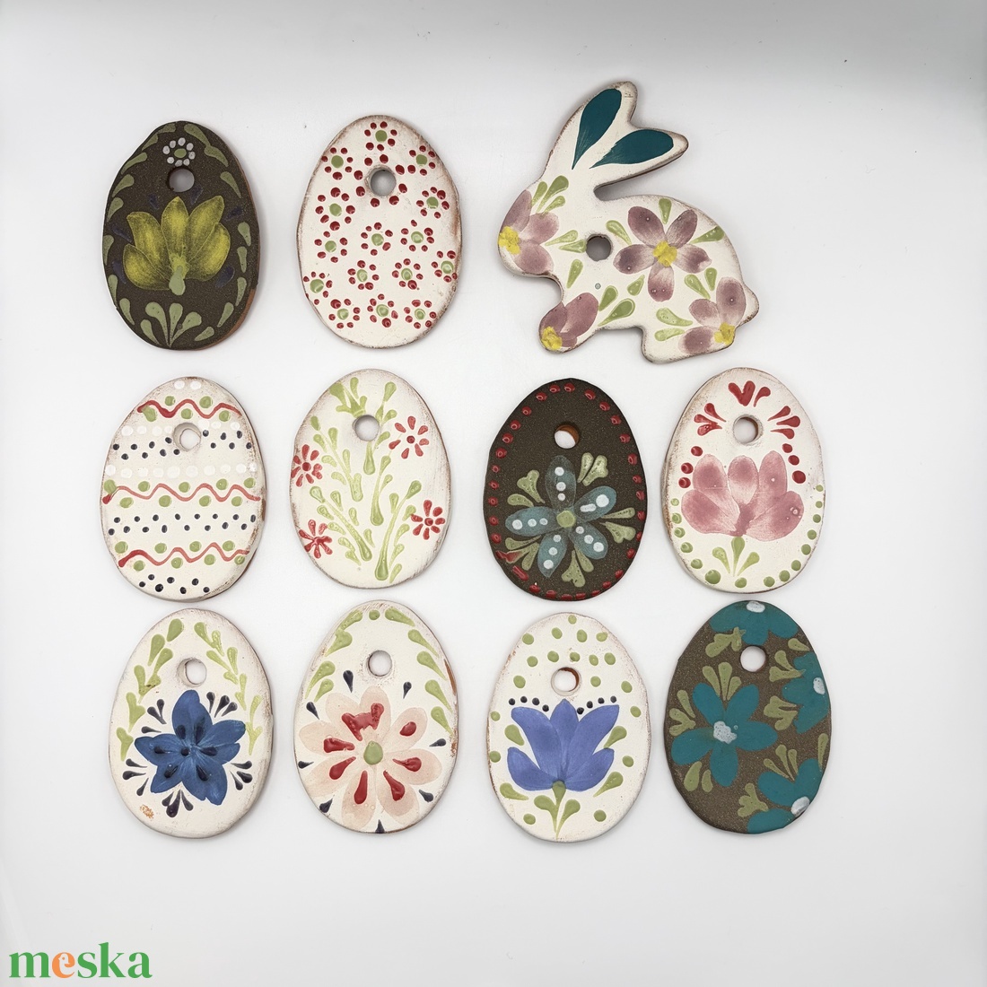 Kerámia Húsvéti díszek - ünnepi díszek, dekorációk - húsvéti díszek és dekorációk - húsvéti tojásfadíszek - Meska.hu