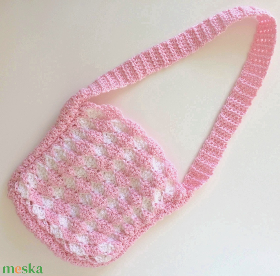 Egyedi horgolt tarisznya, bag, tablettáska, tablettok, E-booktok - Kisherceg design - táska & tok - kézitáska & válltáska - válltáska - Meska.hu