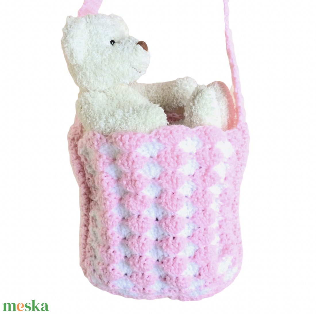 Egyedi horgolt tarisznya, bag, tablettáska, tablettok, E-booktok - Kisherceg design - táska & tok - kézitáska & válltáska - válltáska - Meska.hu